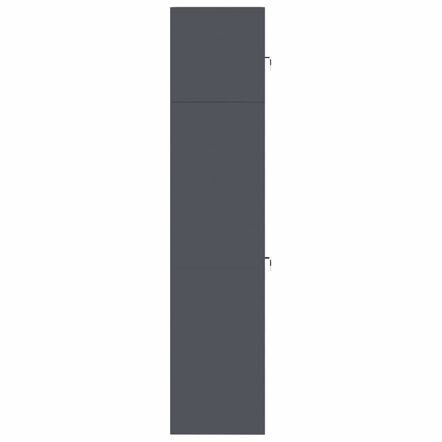 Storage Cabinet 2 pcs Anthracite 80 x 40 x 180 cm Steel
