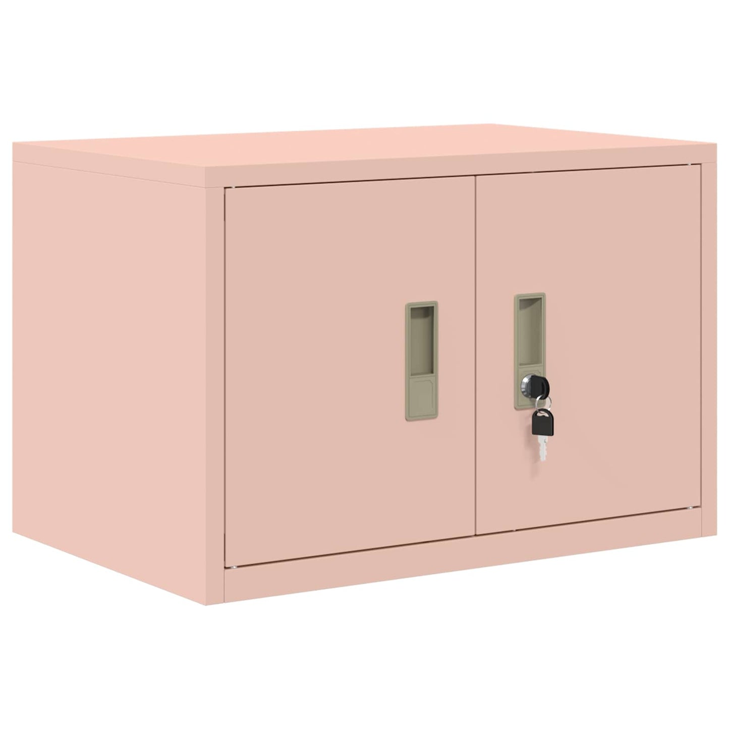 Storage Cabinet 2 pcs Pink 60 x 40 x 130 cm Steel Lockable