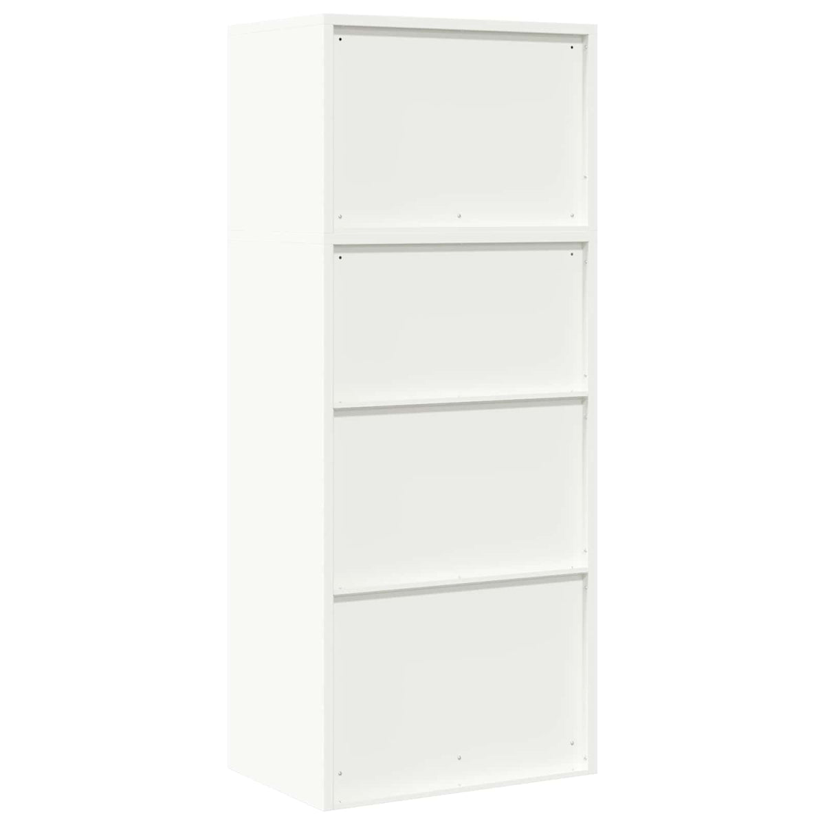 Storage Cabinet 2 pcs White 60 x 40 x 145 cm Steel Lockable