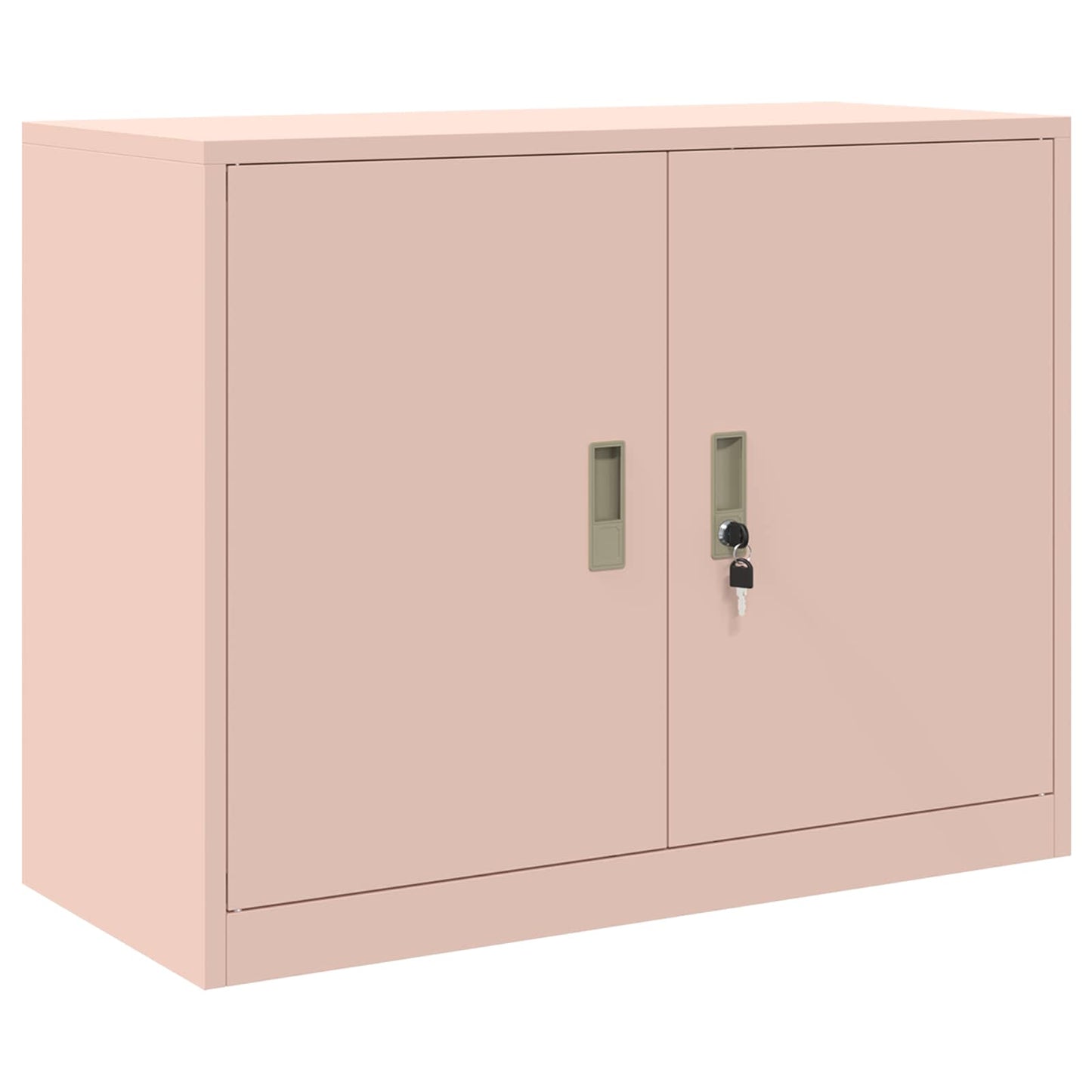 Storage Cabinet 2 pcs Pink 90 x 40 x 160 cm Steel Lockable