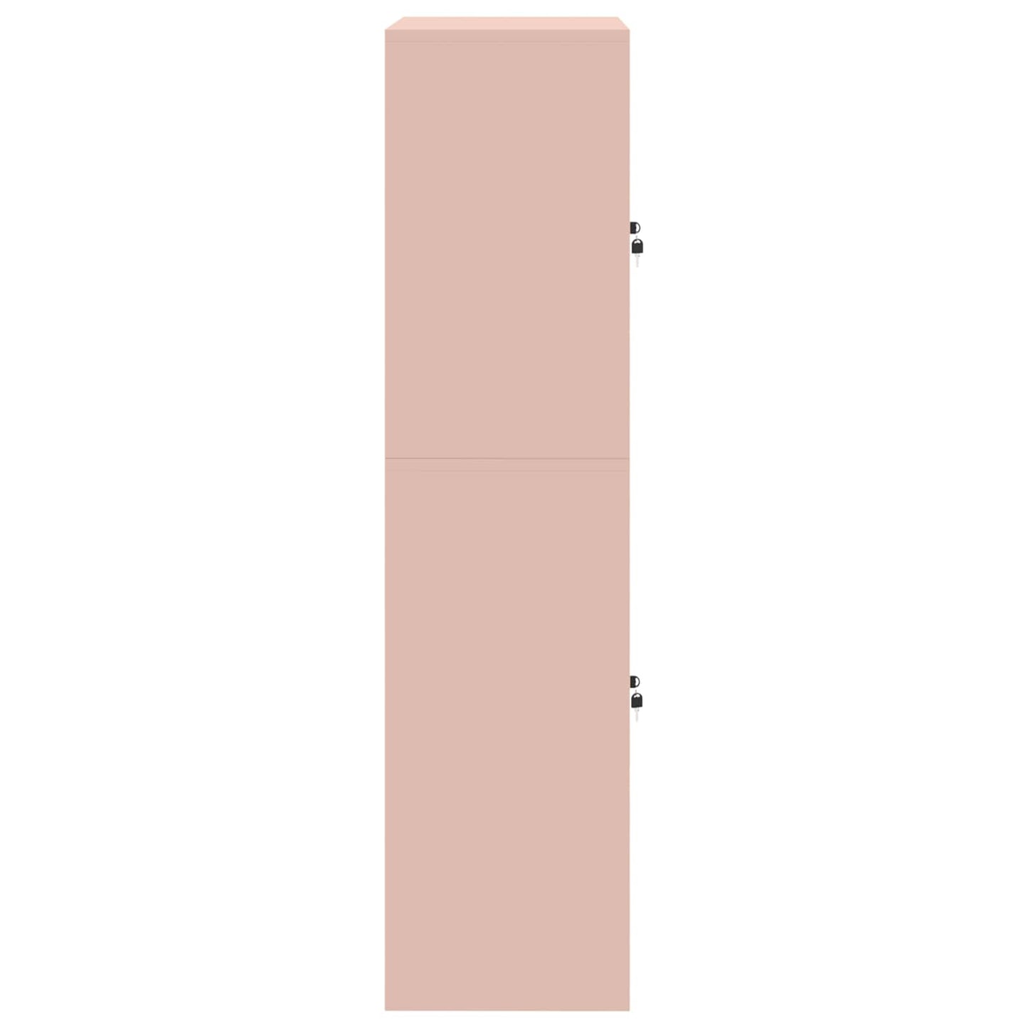 Storage Cabinet 2 pcs Pink 90 x 40 x 160 cm Steel Lockable