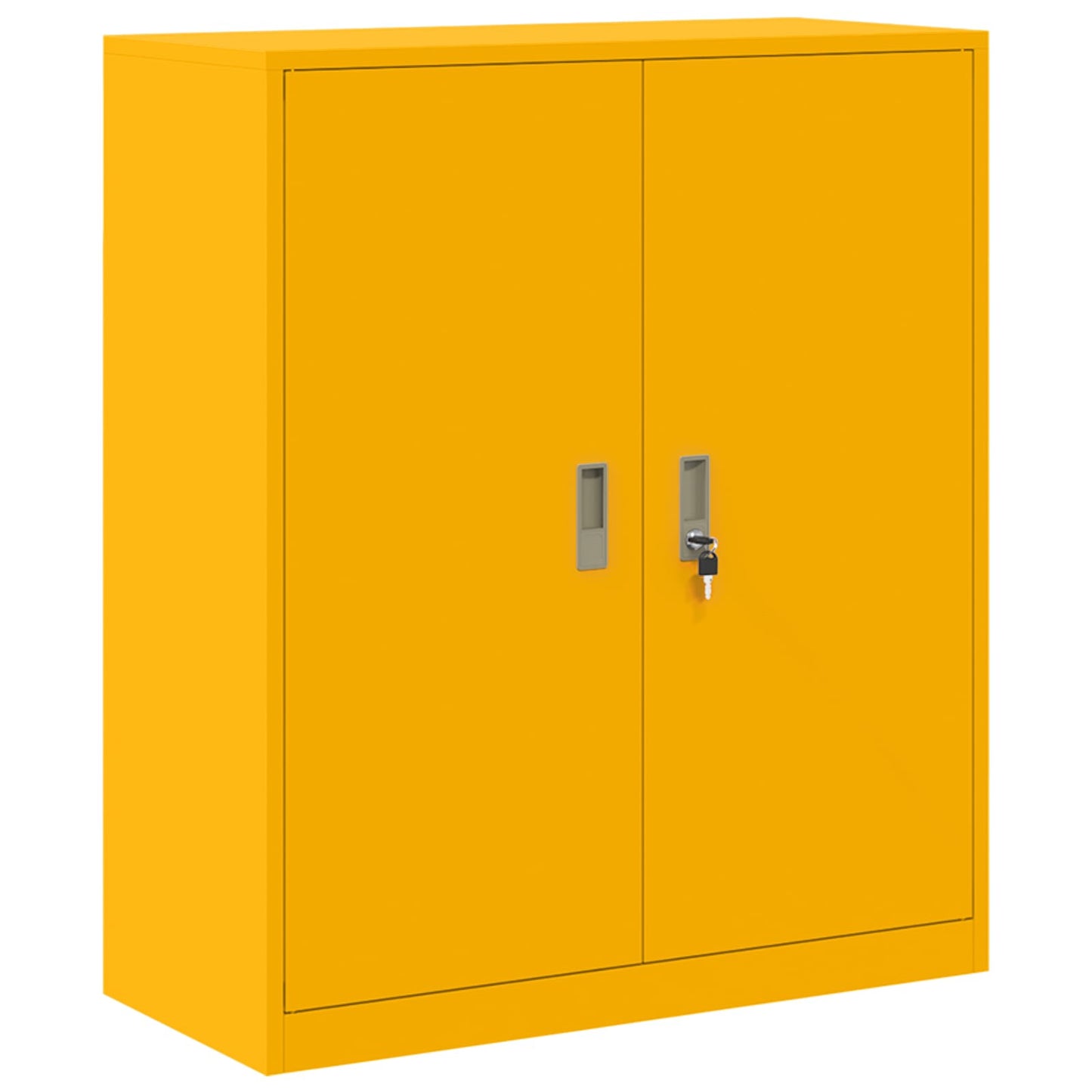 Storage Cabinet 2 pcs Mustard Yellow 90 x 40 x 175 cm Steel