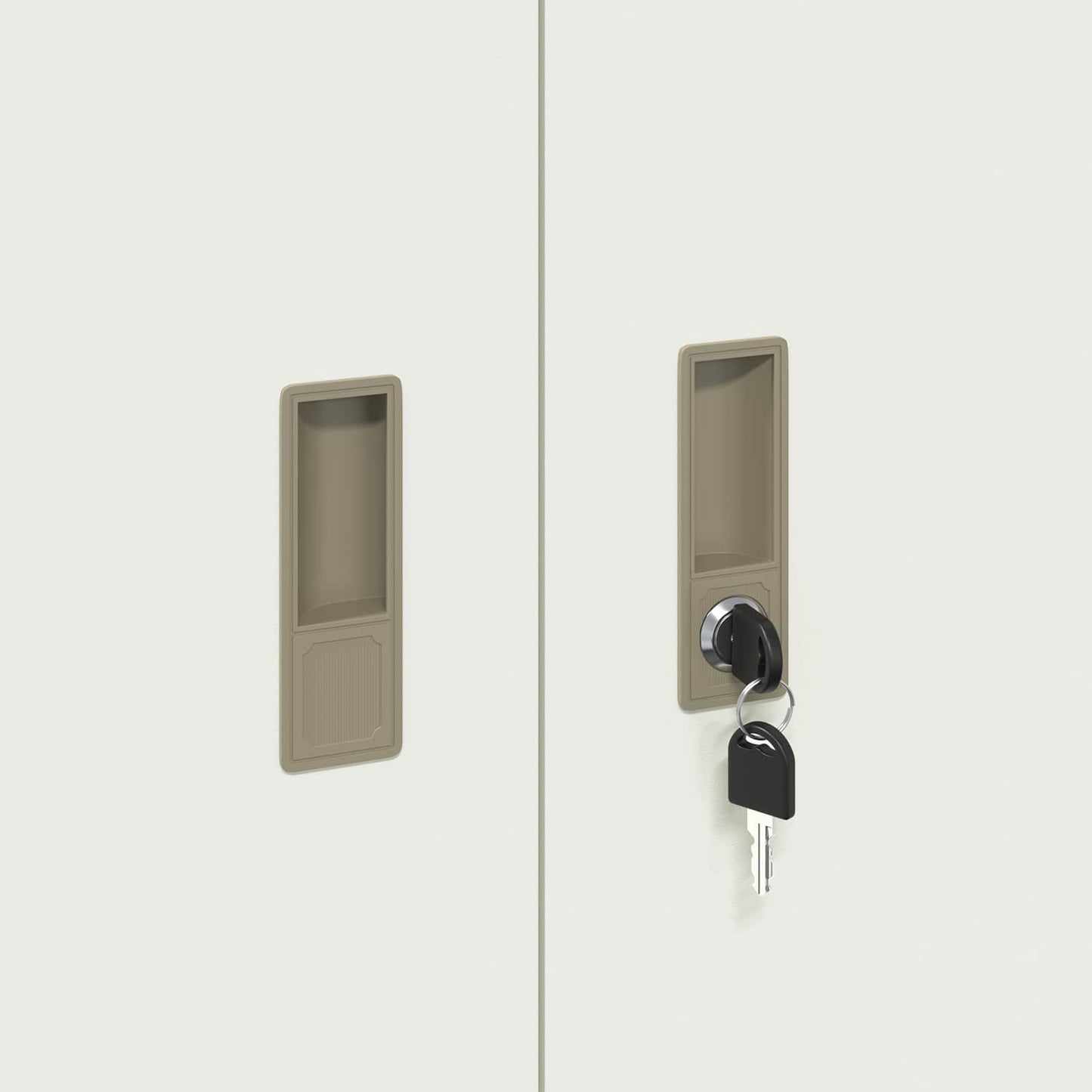 Storage Cabinet 2 pcs White 90 x 40 x 175 cm Steel Lockable