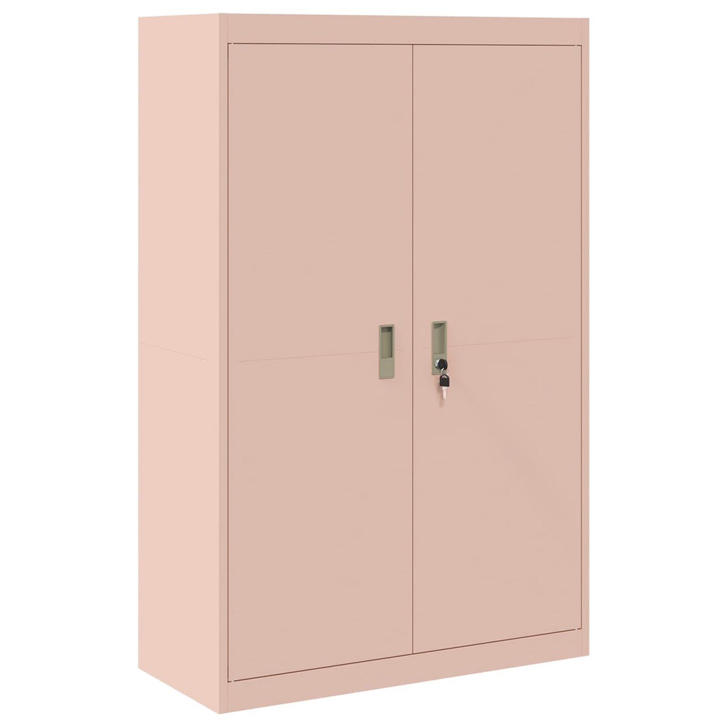 Storage Cabinet 2 pcs Pink 90 x 40 x 210 cm Steel Lockable