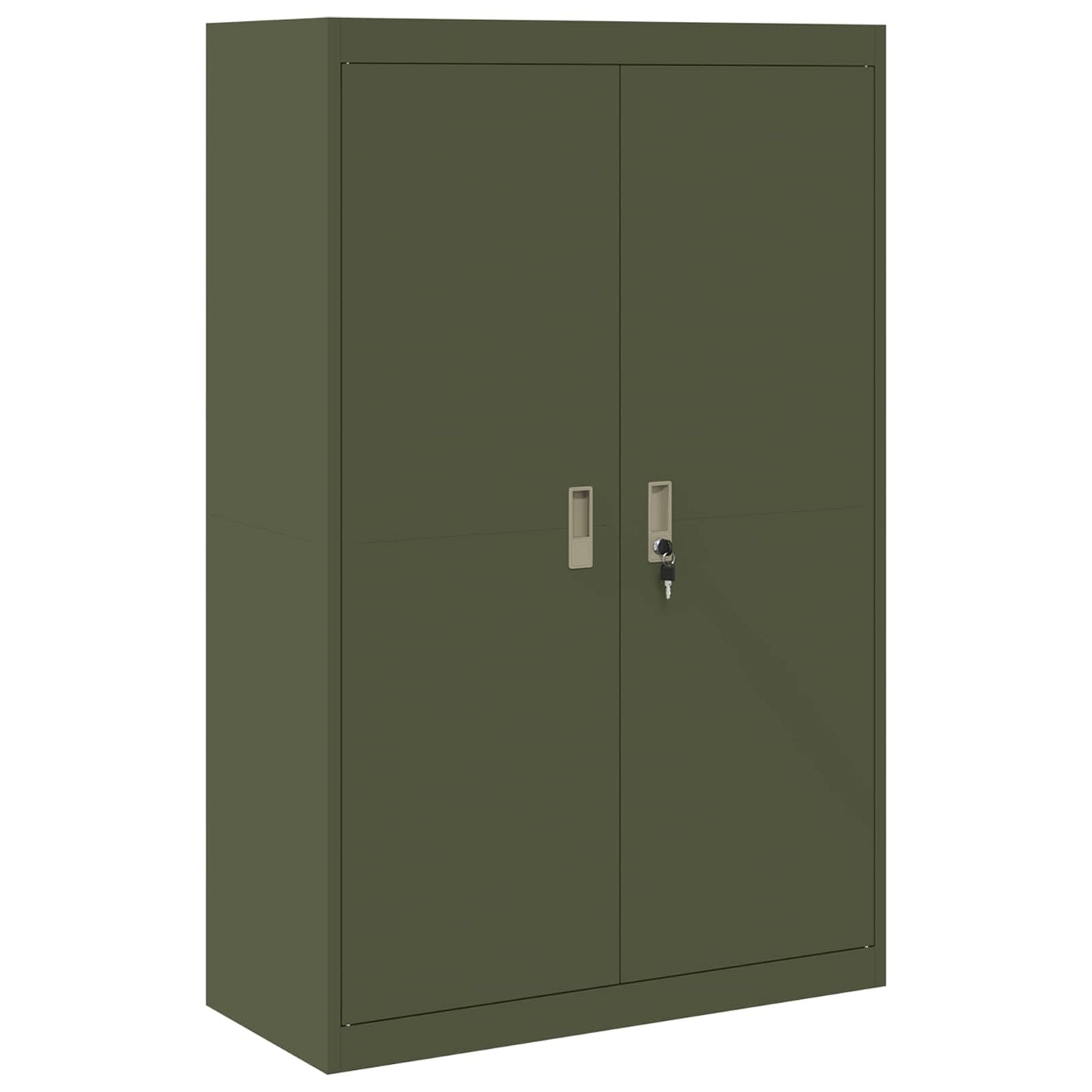 Storage Cabinet 2 pcs Olive Green 90 x 40 x 210 cm Steel
