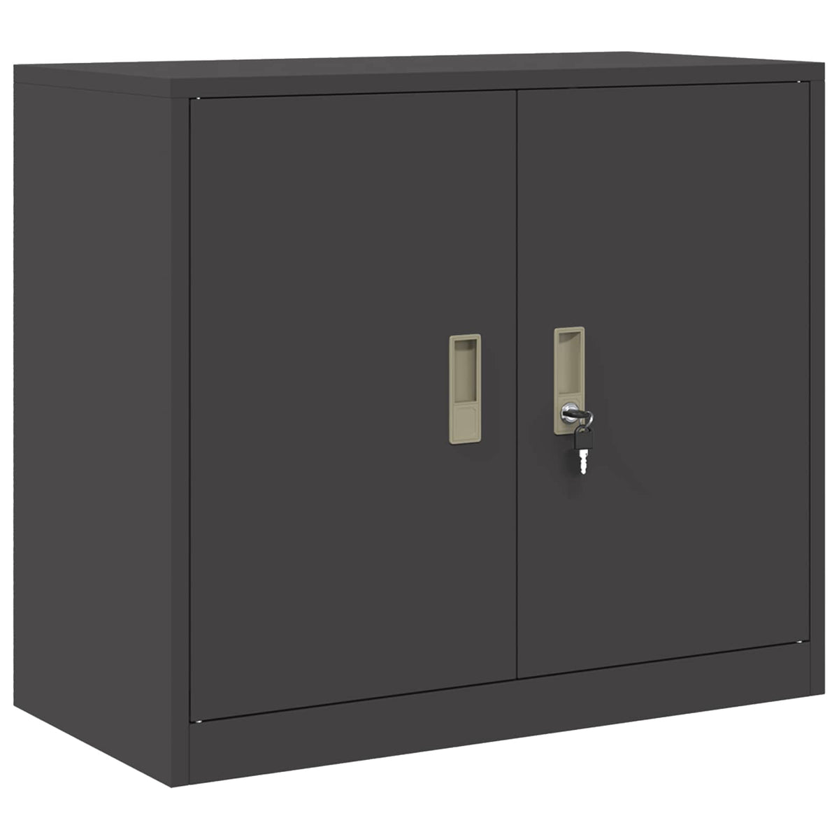Storage Cabinet 2 pcs Black 80 x 40 x 175 cm Steel Lockable