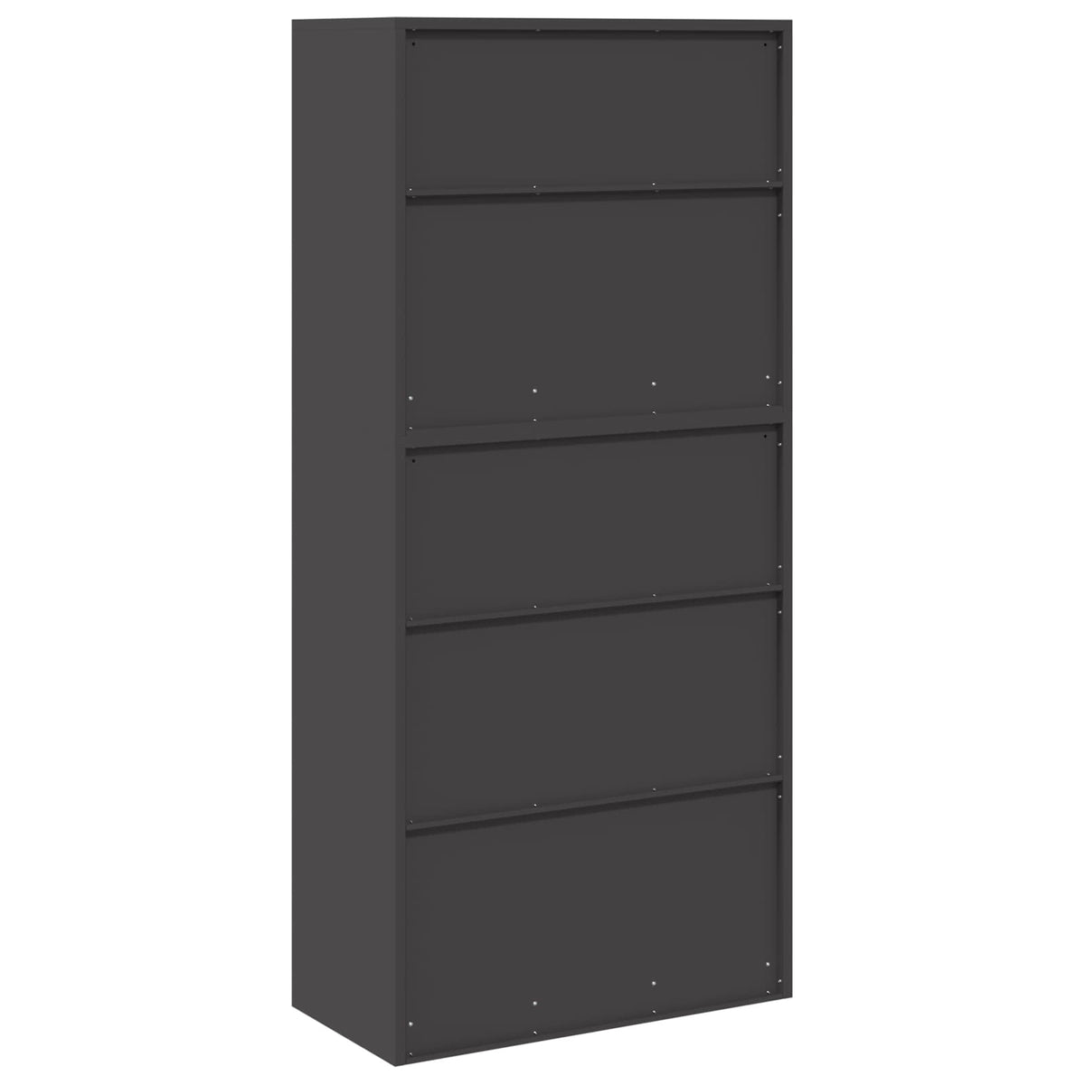 Storage Cabinet 2 pcs Black 80 x 40 x 175 cm Steel Lockable