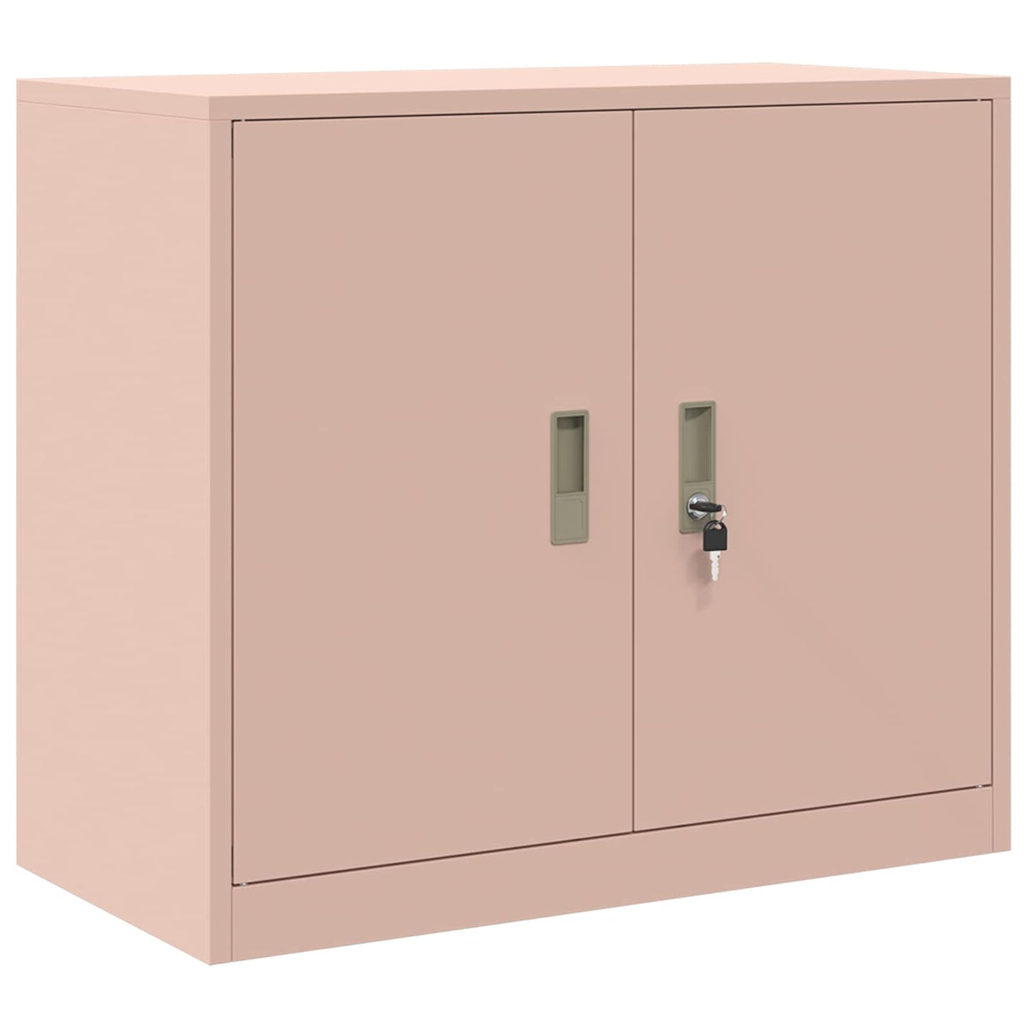 Storage Cabinet 2 pcs Pink 80 x 40 x 210 cm Steel Lockable