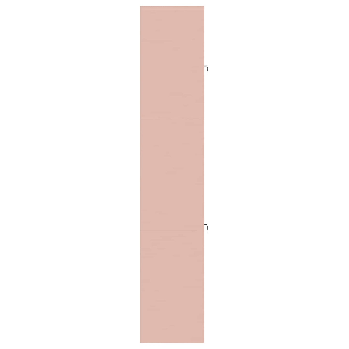 Storage Cabinet 2 pcs Pink 80 x 40 x 210 cm Steel Lockable