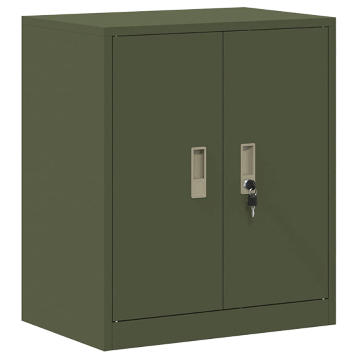 Storage Cabinet 2 pcs Olive Green 60 x 40 x 160 cm Steel