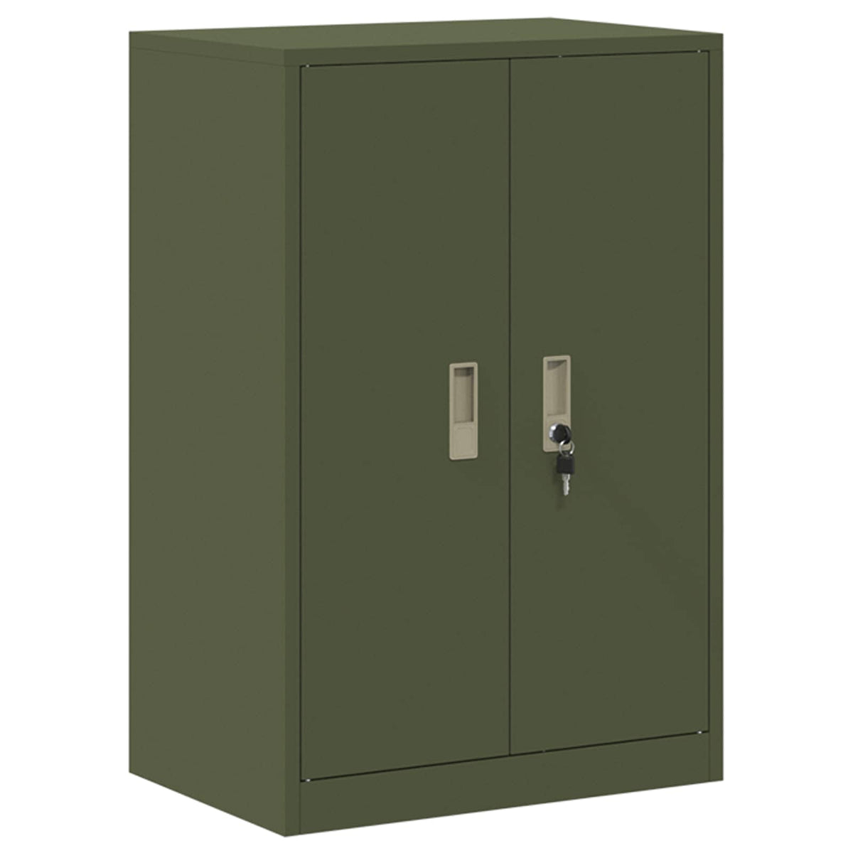Storage Cabinet 2 pcs Olive Green 60 x 40 x 160 cm Steel