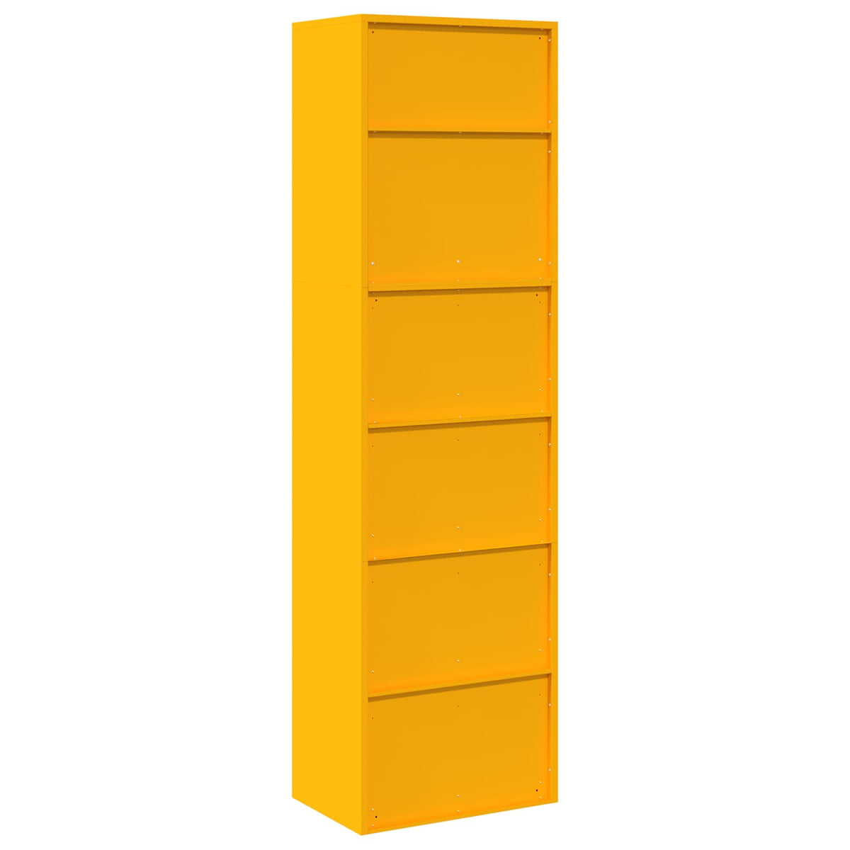 Storage Cabinet 2 pcs Mustard Yellow 60 x 40 x 210 cm Steel