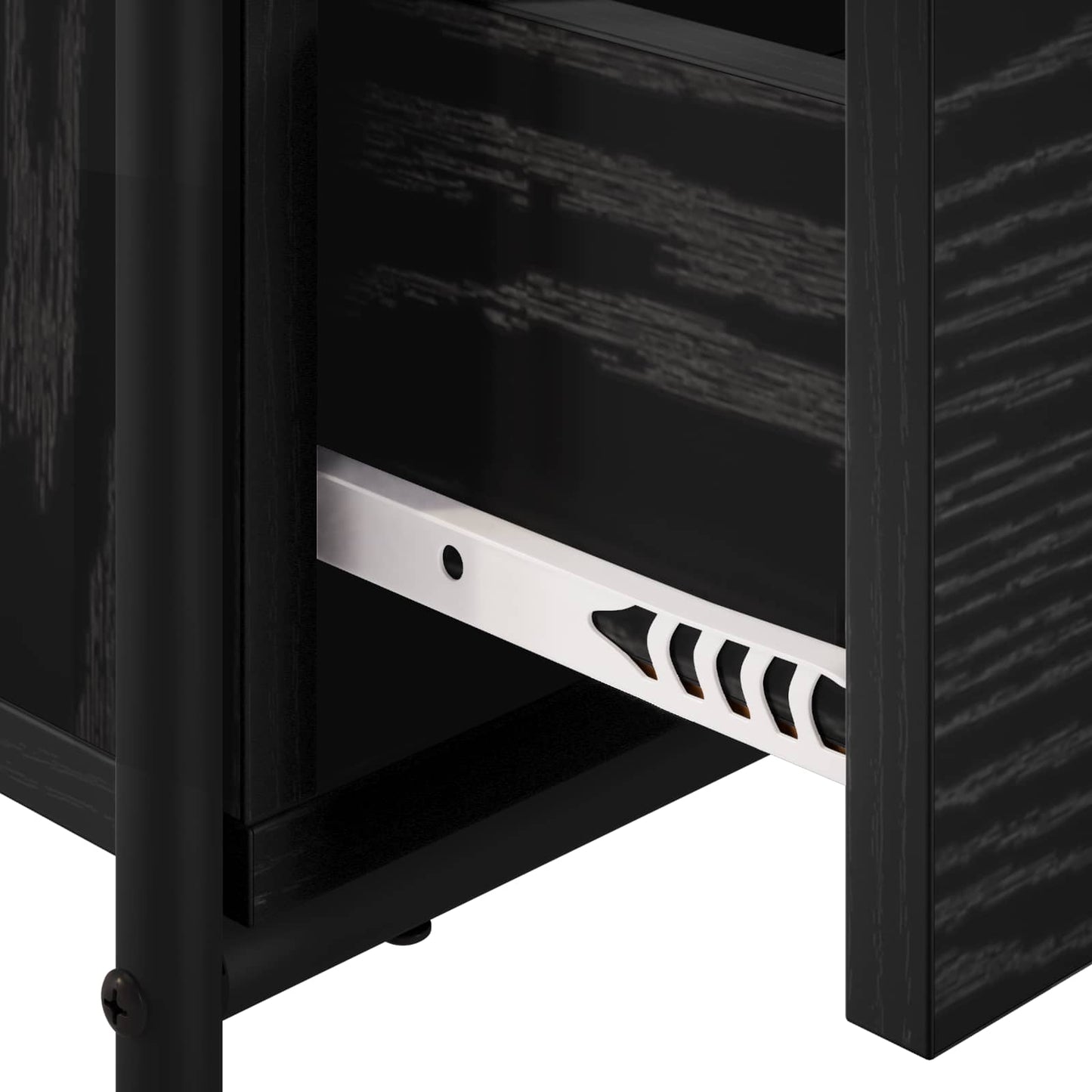 Bedside Cabinet Black Oak 40 x 30 x 50 cm Engineered Wood