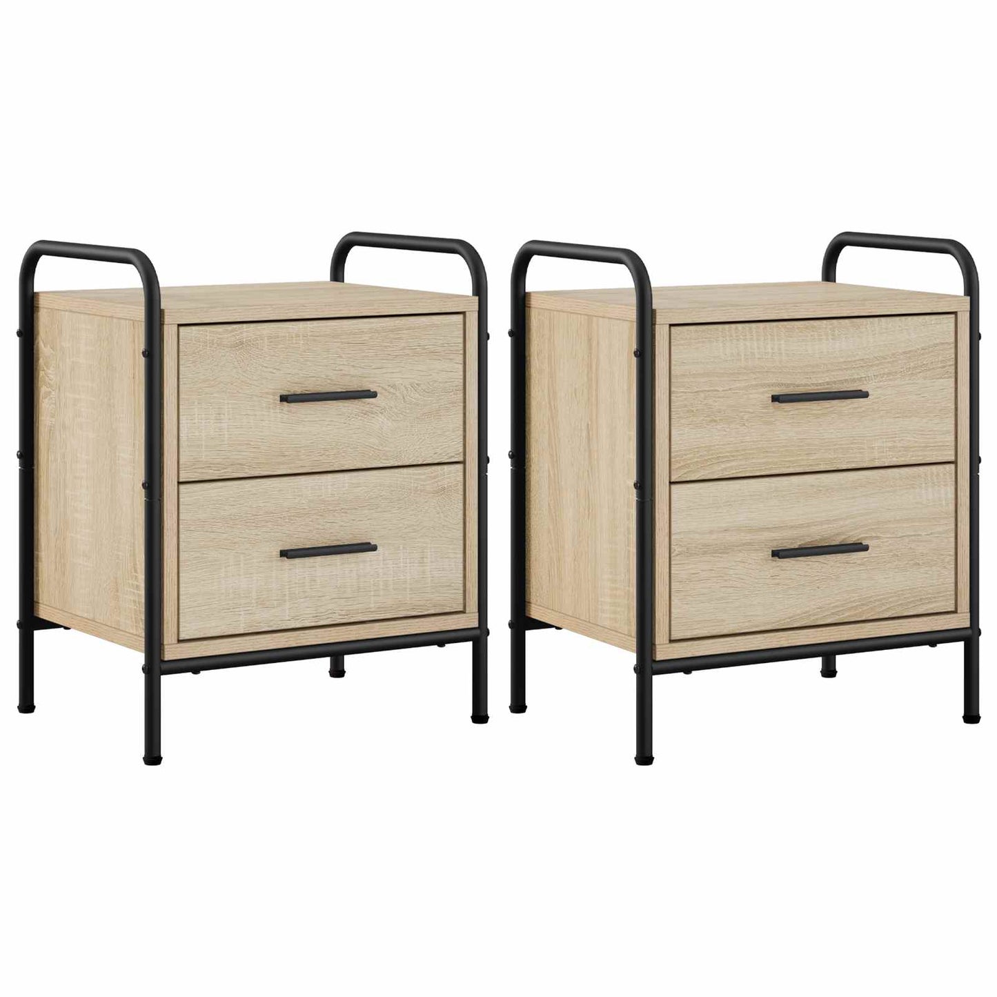 Bedside Cabinet 2 pcs Sonoma Oak 40 x 30 x 50 cm