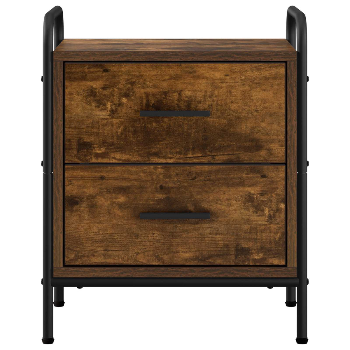 Bedside Cabinet Smoked Oak 40 x 30 x 50 cm Engineered Wood