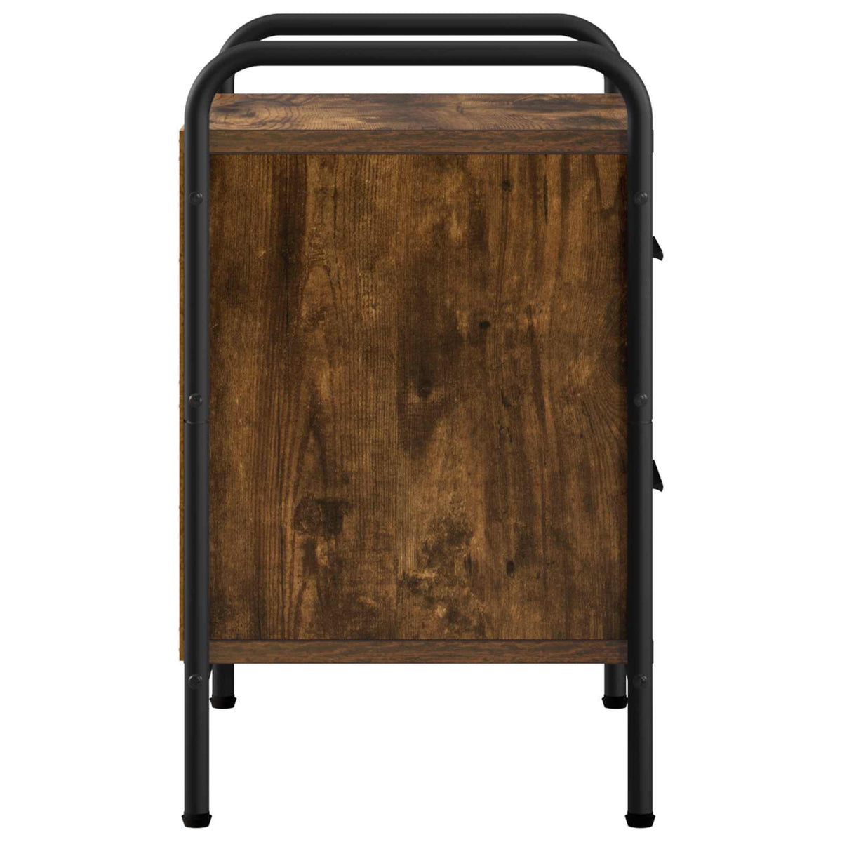 Bedside Cabinet Smoked Oak 40 x 30 x 50 cm Engineered Wood