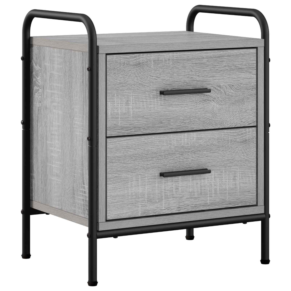Bedside Cabinet Grey Sonoma 40 x 30 x 50 cm Engineered Wood