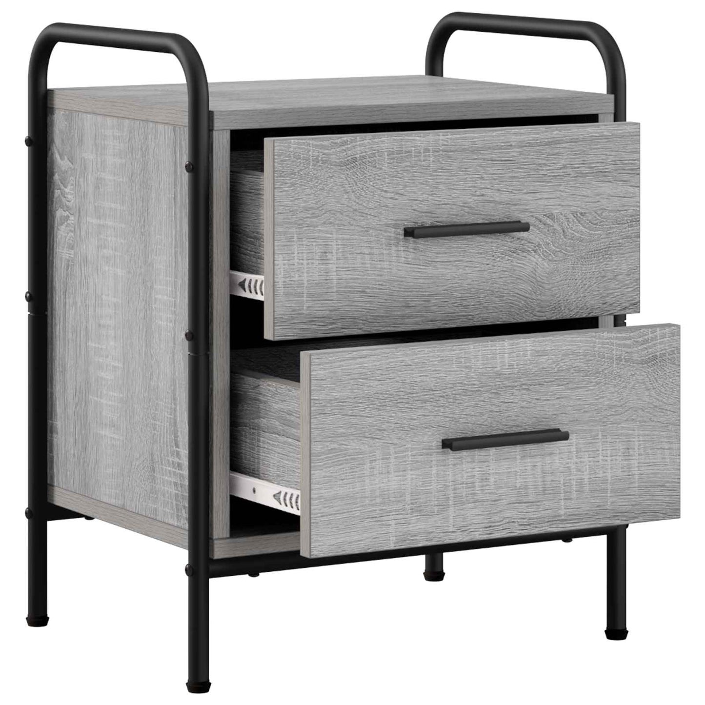 Bedside Cabinet 2 pcs Grey Sonoma 40 x 30 x 50 cm