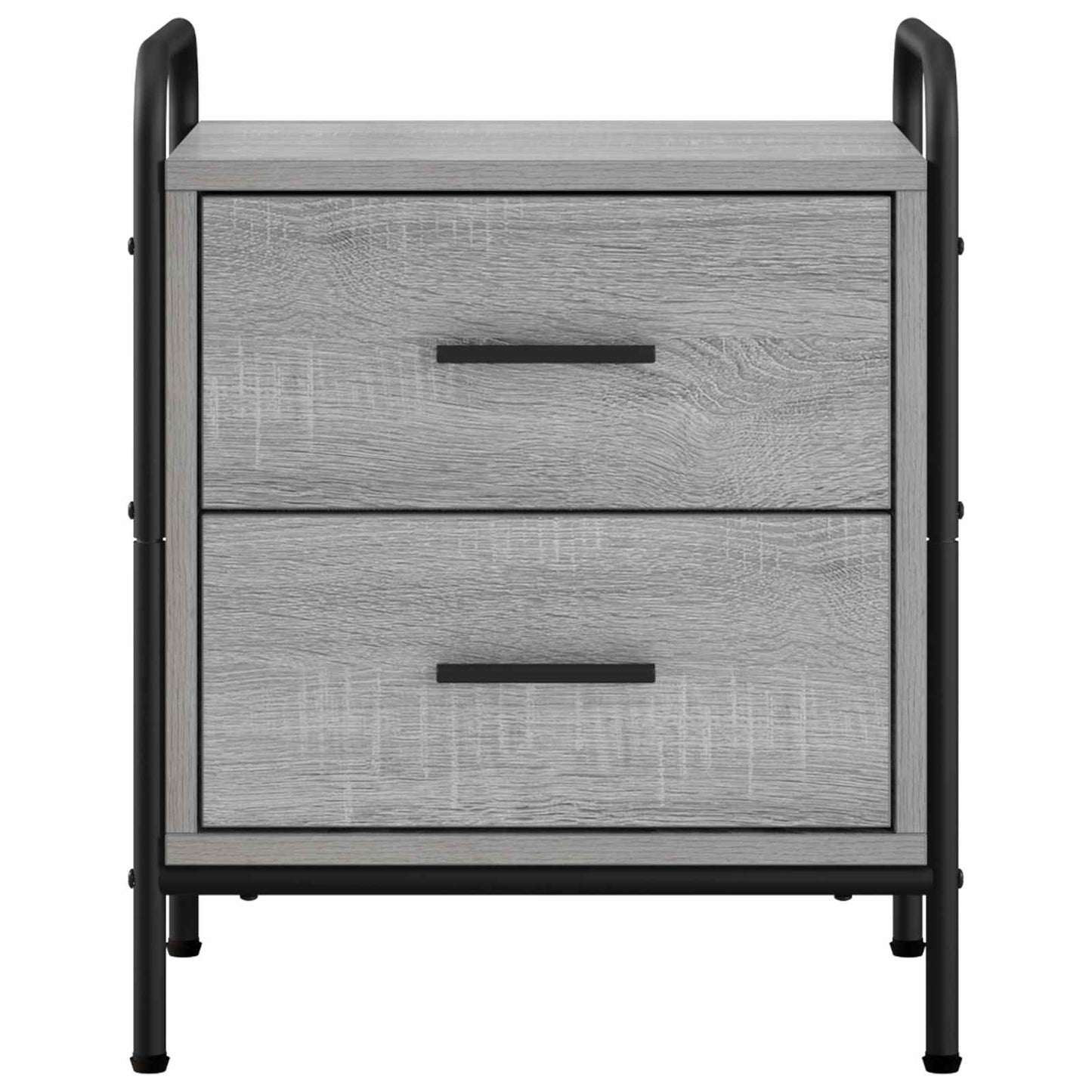 Bedside Cabinet 2 pcs Grey Sonoma 40 x 30 x 50 cm