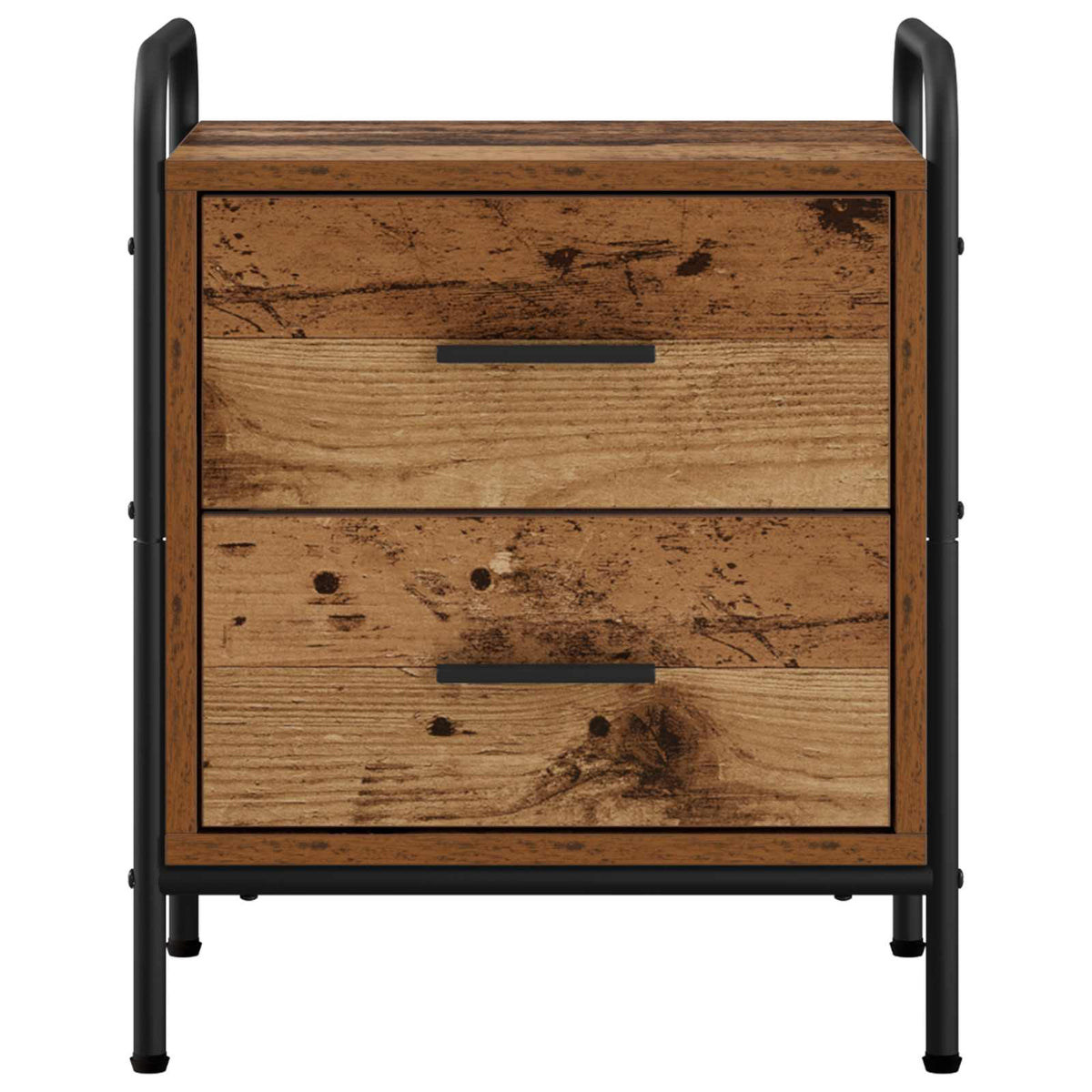 Bedside Cabinet 2 pcs Old Wood 40 x 30 x 50 cm Engineered Wood