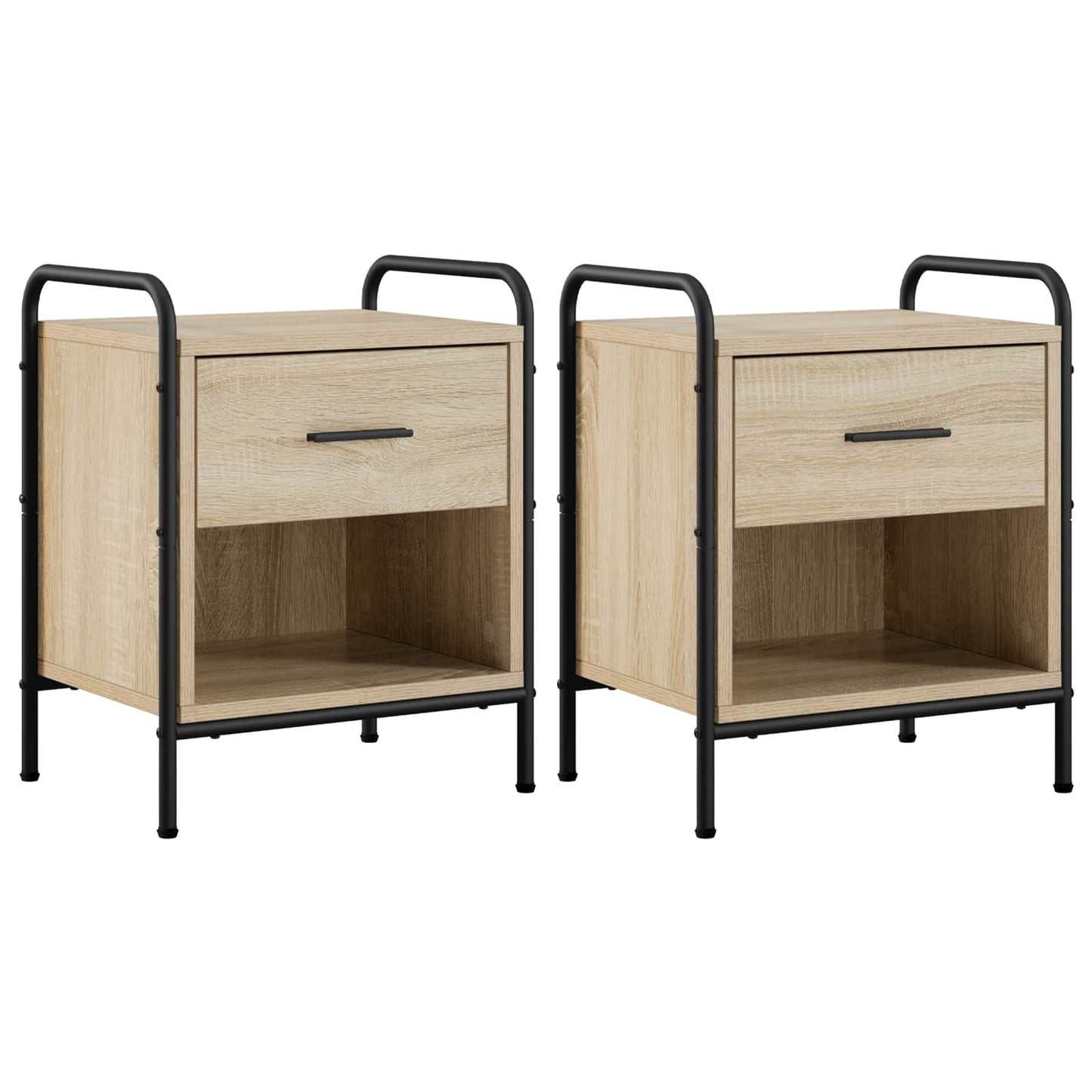 Bedside Cabinet 2 pcs Sonoma Oak 40 x 30 x 50 cm