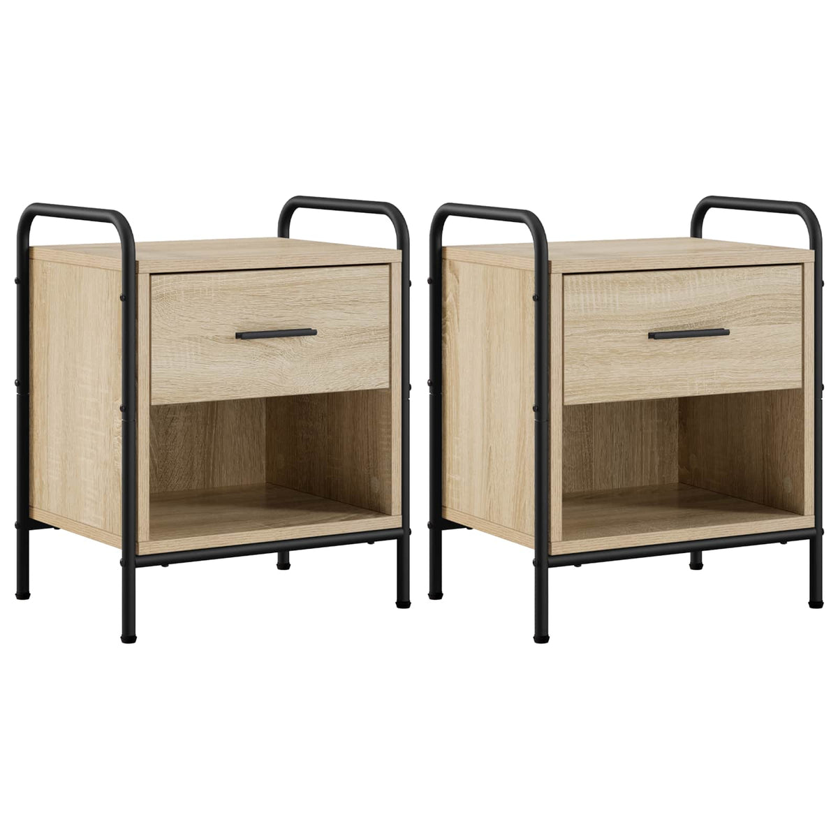 Bedside Cabinet 2 pcs Sonoma Oak 40 x 30 x 50 cm
