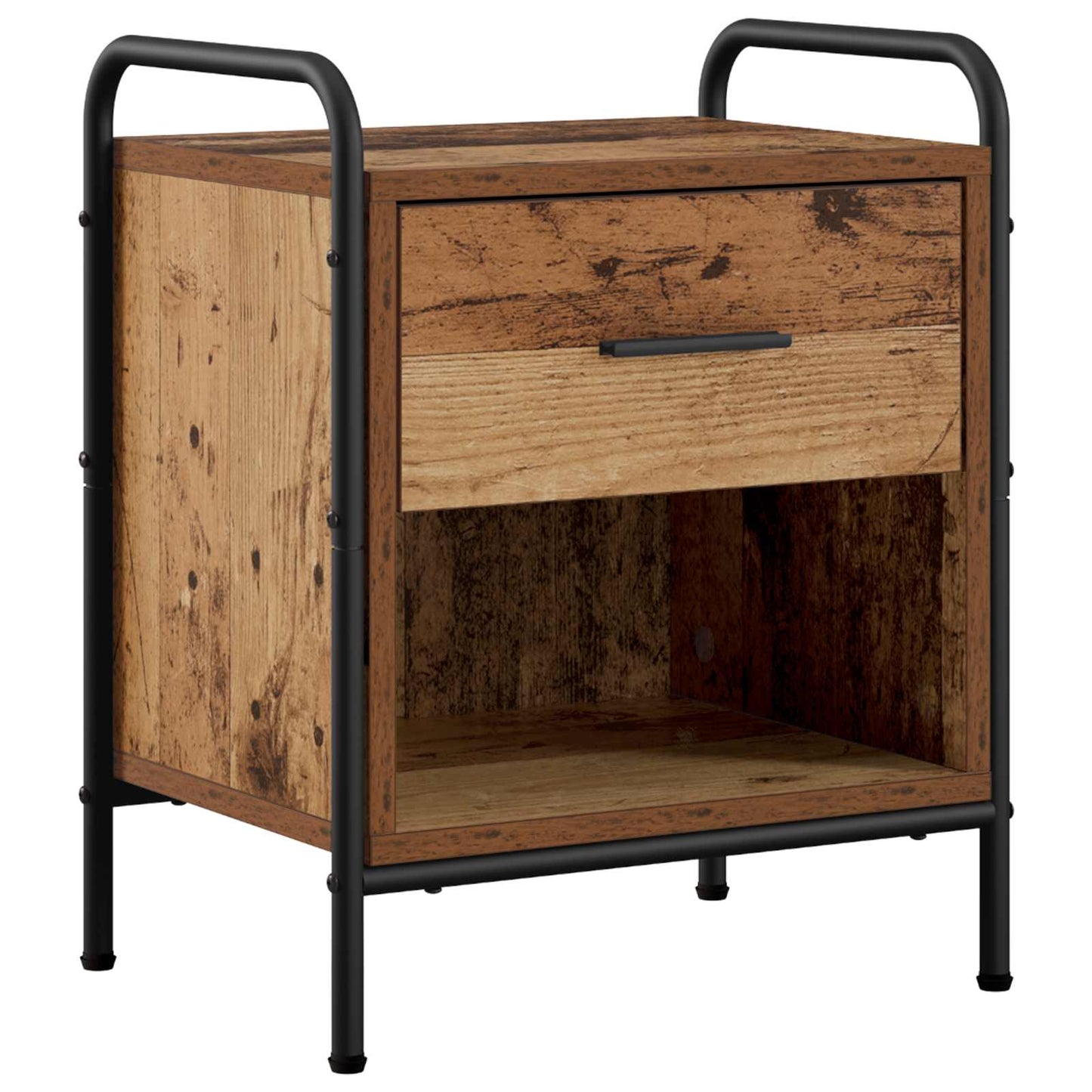 Bedside Cabinet 2 pcs Old Wood 40 x 30 x 50 cm Engineered Wood