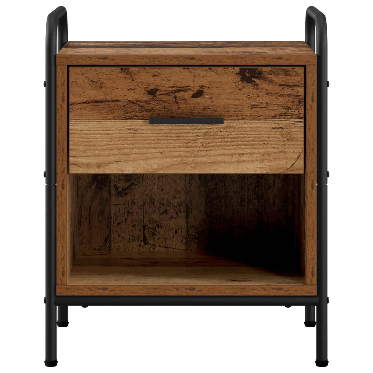 Bedside Cabinet 2 pcs Old Wood 40 x 30 x 50 cm Engineered Wood