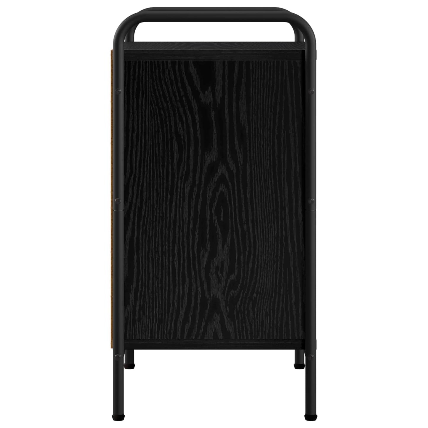 Bedside Cabinet Black Oak 40 x 30 x 60 cm Engineered Wood