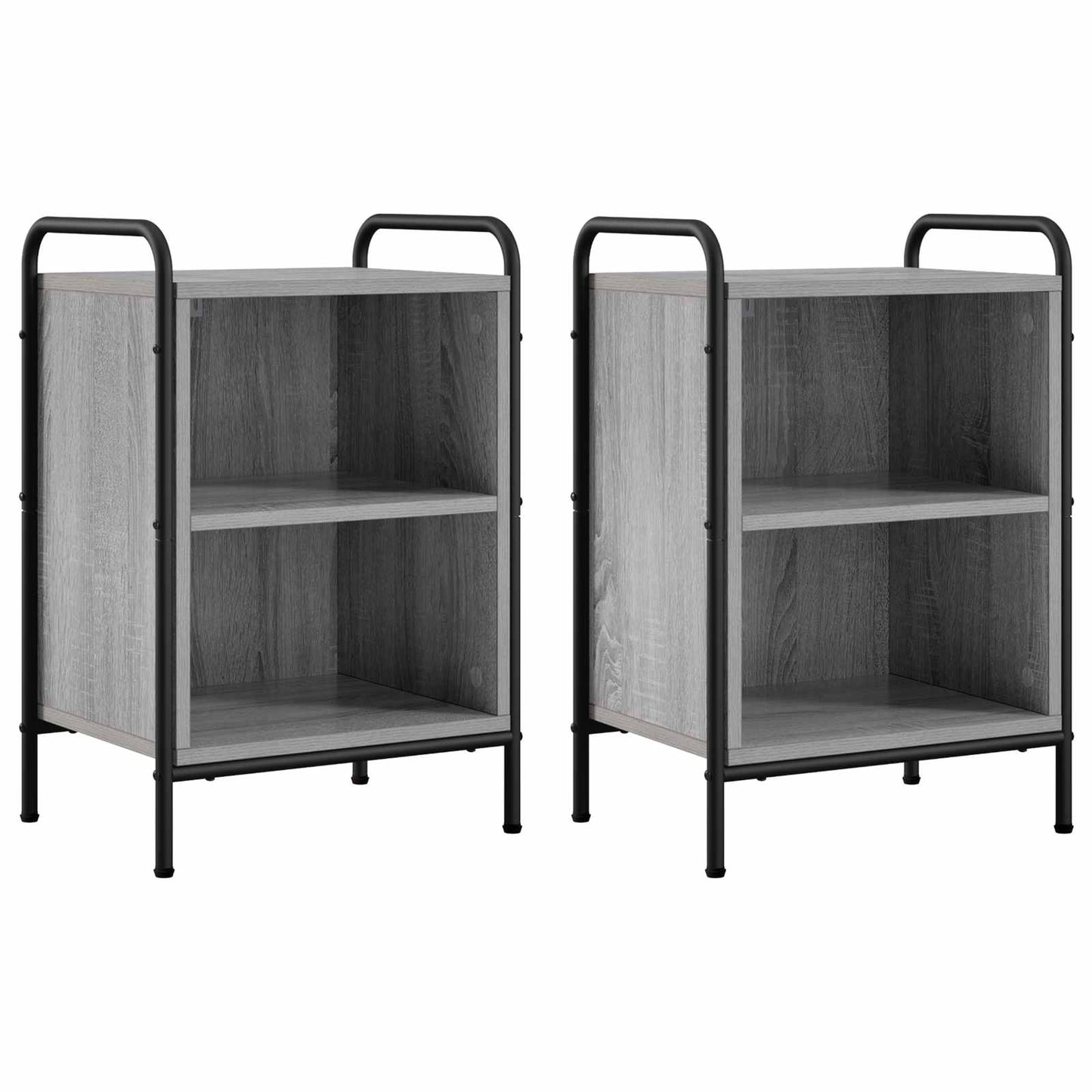 Bedside Cabinet 2 pcs Grey Sonoma 40 x 30 x 60 cm