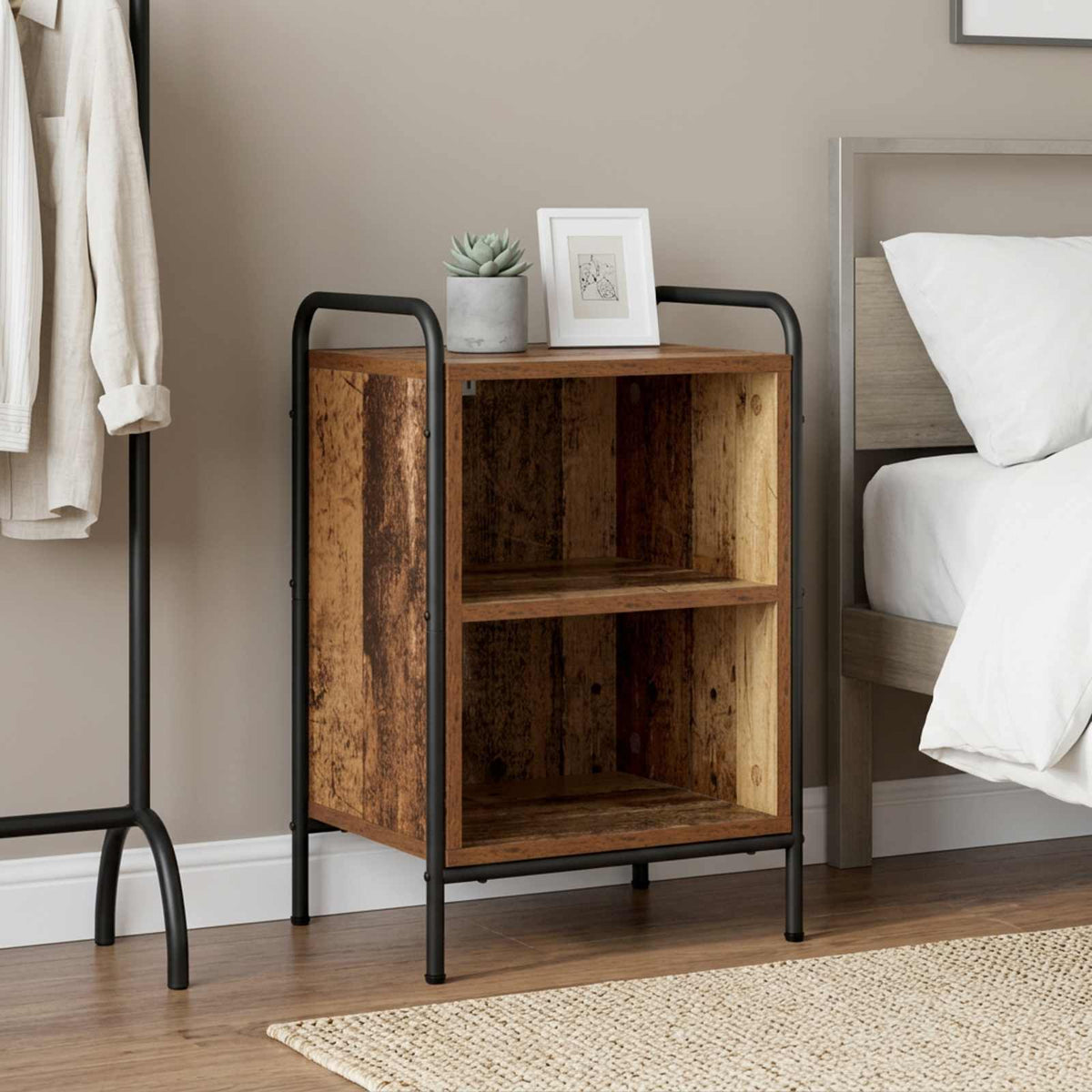 Bedside Cabinet Old Wood 40 x 30 x 60 cm Engineered Wood
