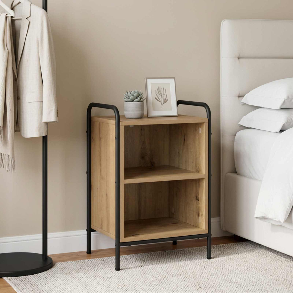 Bedside Cabinet Artisan Oak 40 x 30 x 60 cm Engineered Wood