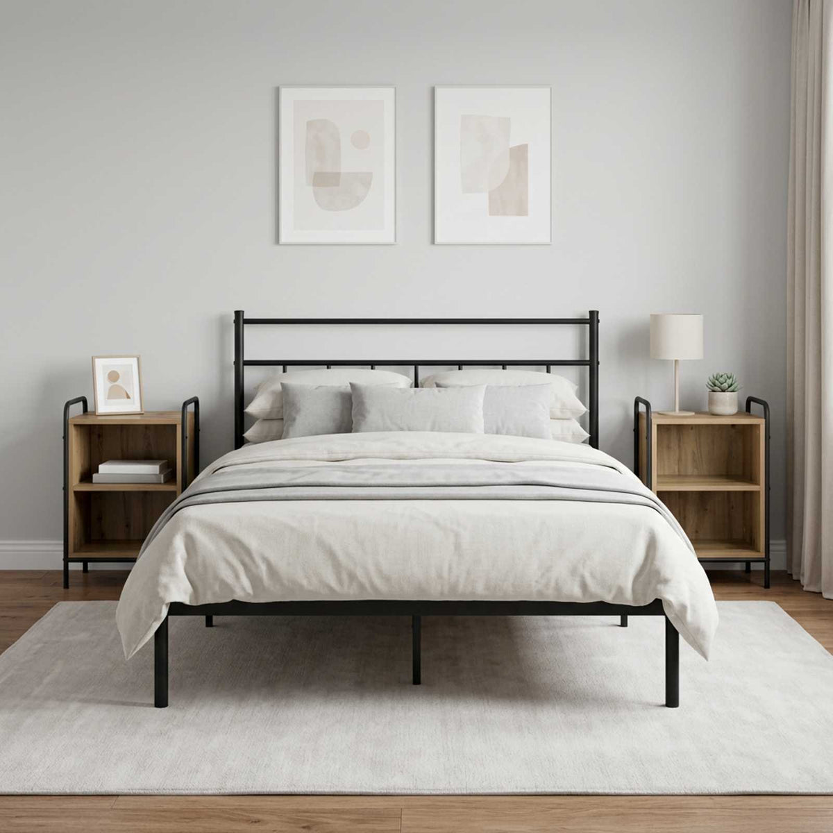 Bedside Cabinet 2 pcs Artisan Oak 40 x 30 x 60 cm