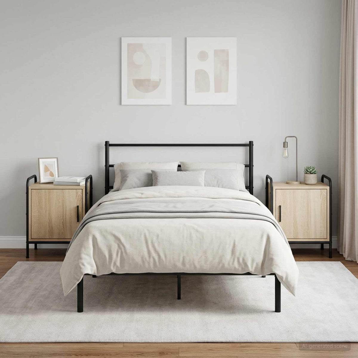 Bedside Cabinet 2 pcs Sonoma Oak 40 x 30 x 50 cm
