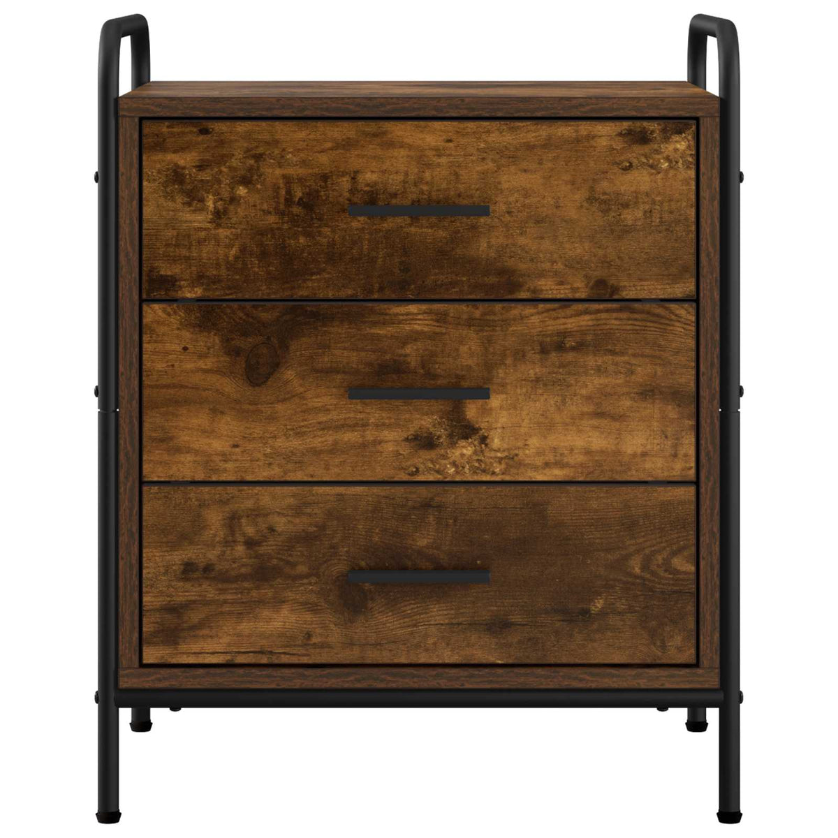 Bedside Cabinet Smoked Oak 48 x 36.5 x 60 cm Engineered Wood