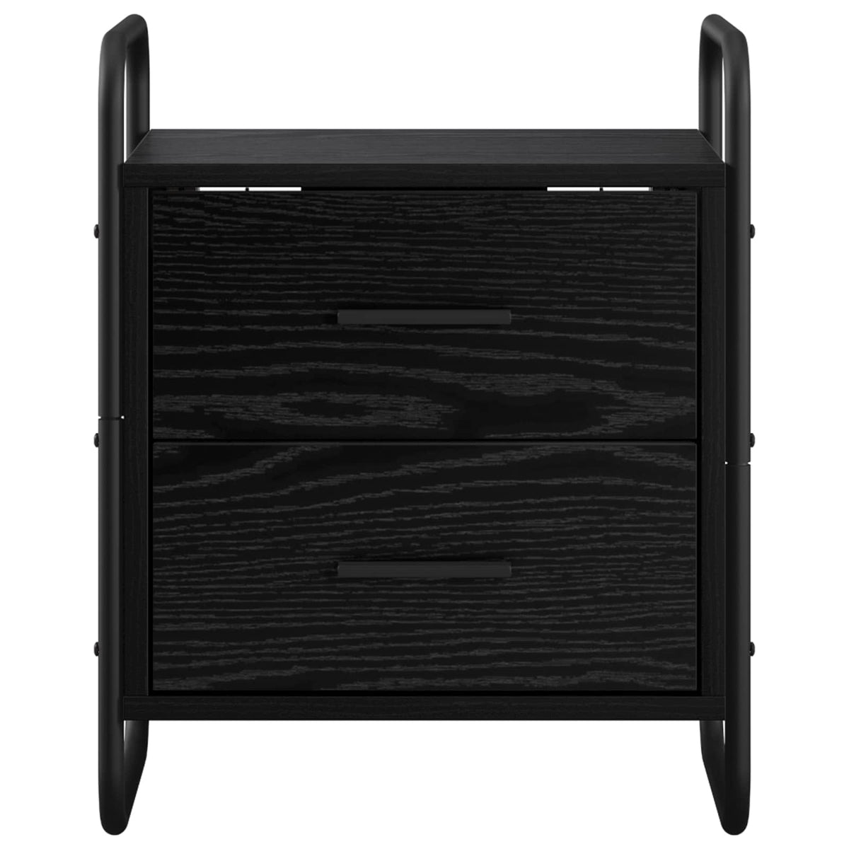 Hanging Bedside Cabinet Black Oak 40 x 30 x 50 cm