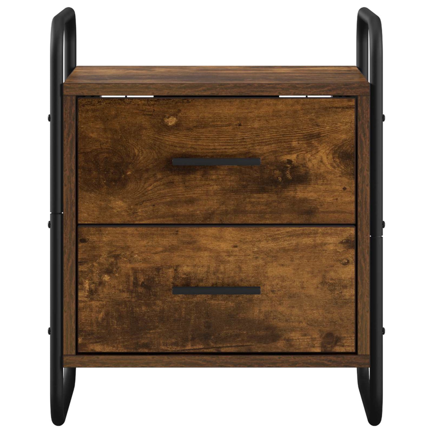 Hanging Bedside Cabinet Smoked Oak 40 x 30 x 50 cm