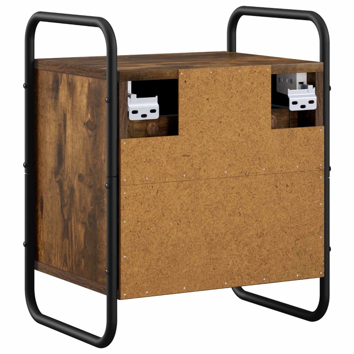 Hanging Bedside Cabinet 2 pcs Smoked Oak 40 x 30 x 50 cm