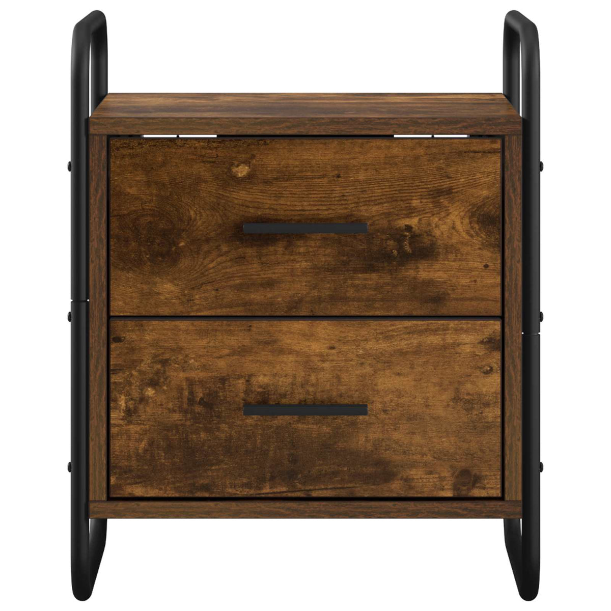 Hanging Bedside Cabinet 2 pcs Smoked Oak 40 x 30 x 50 cm
