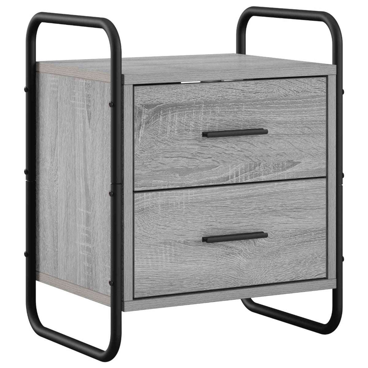 Hanging Bedside Cabinet 2 pcs Grey Sonoma 40 x 30 x 50 cm