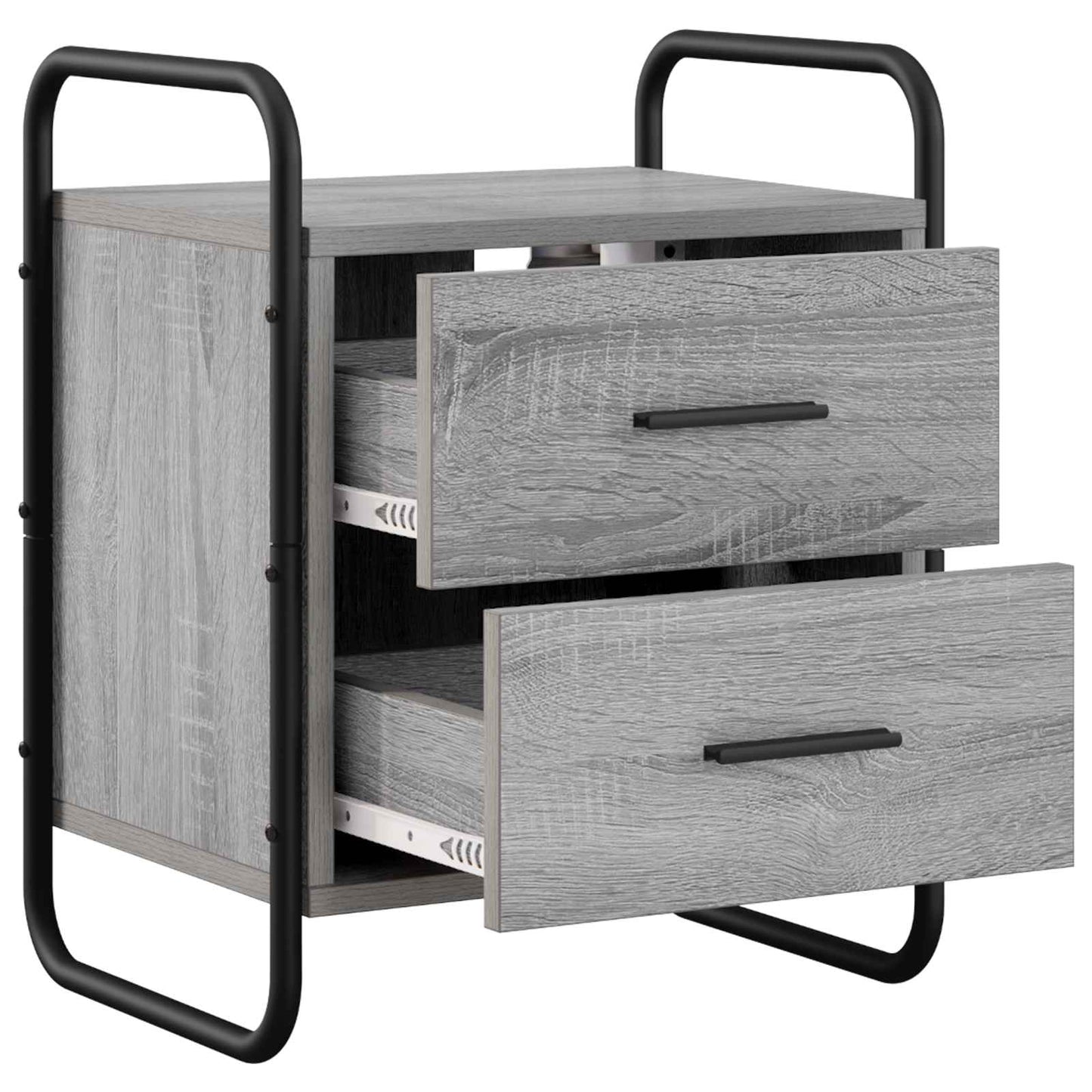 Hanging Bedside Cabinet 2 pcs Grey Sonoma 40 x 30 x 50 cm
