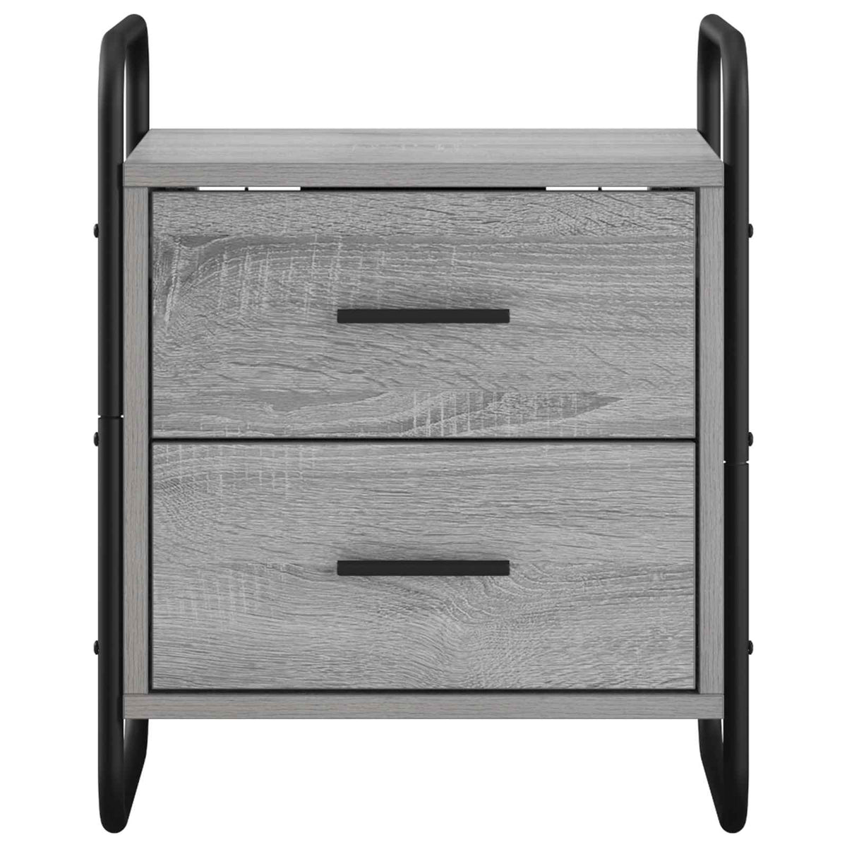 Hanging Bedside Cabinet 2 pcs Grey Sonoma 40 x 30 x 50 cm