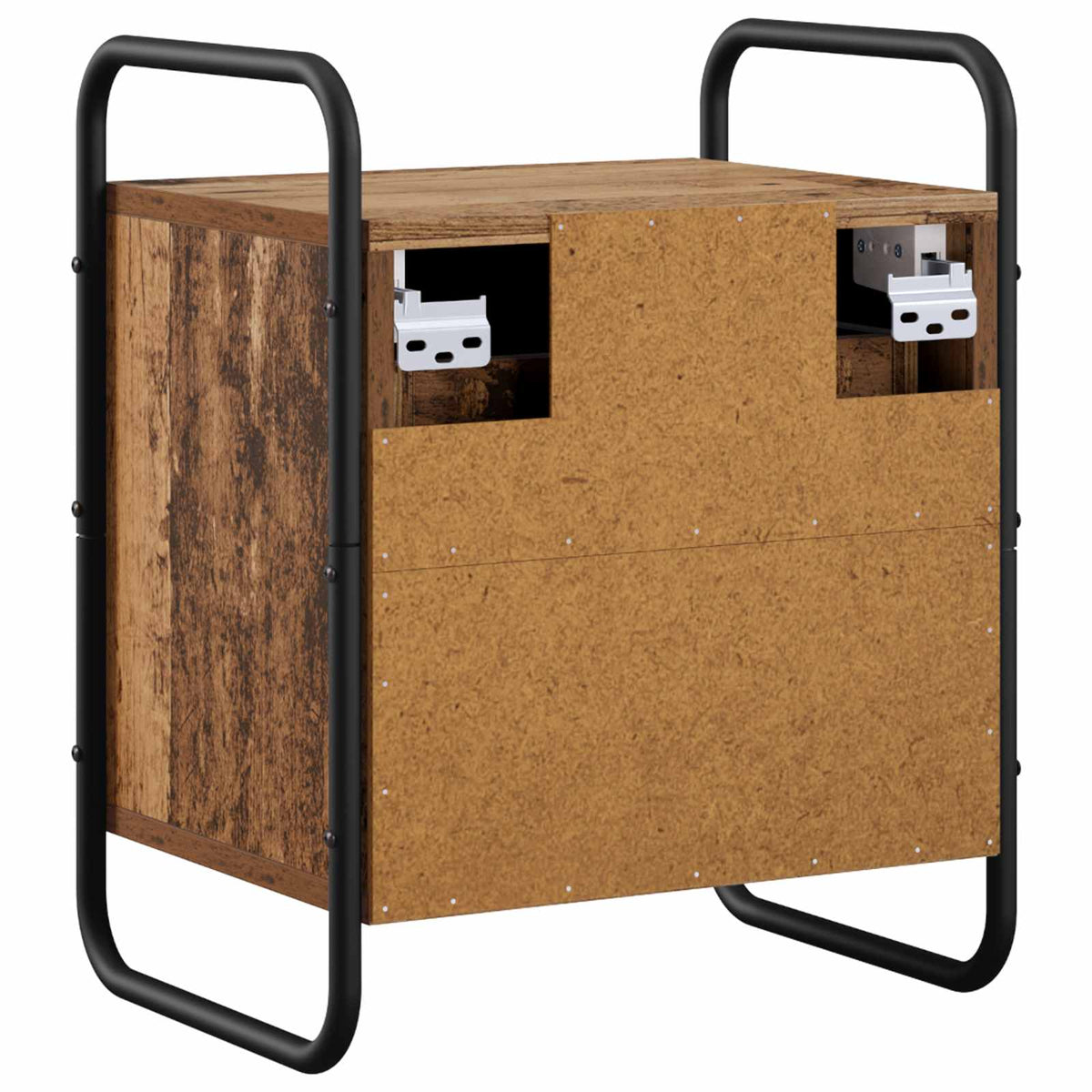 Hanging Bedside Cabinet 2 pcs Old Wood 40 x 30 x 50 cm