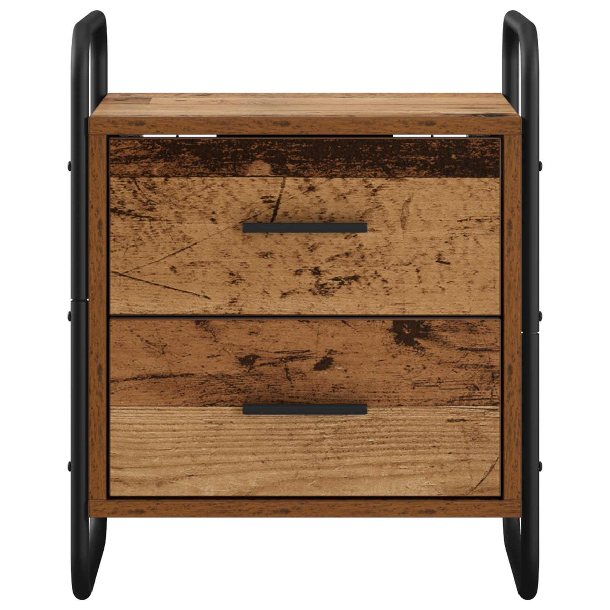 Hanging Bedside Cabinet 2 pcs Old Wood 40 x 30 x 50 cm