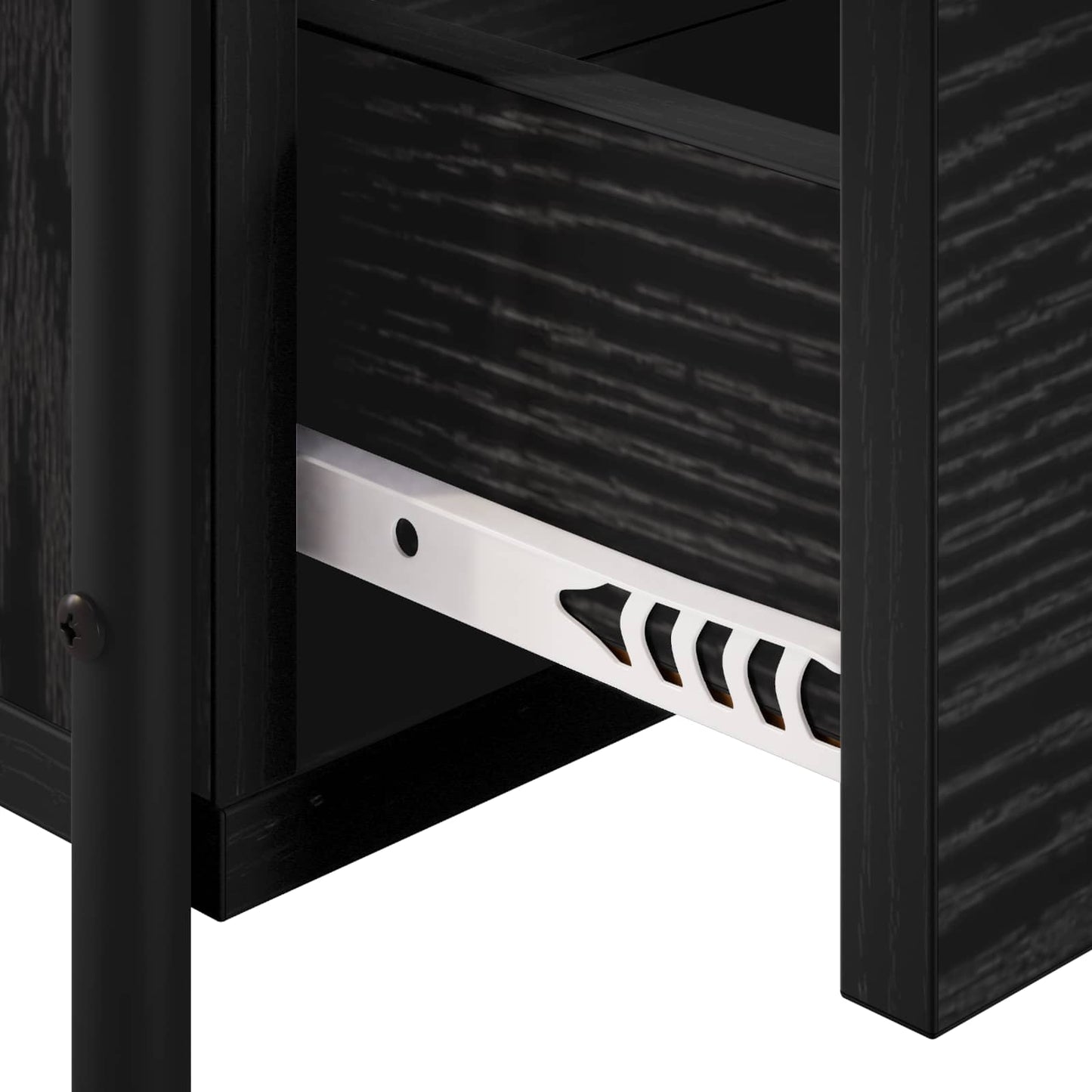Hanging Bedside Cabinet 2 pcs Black Oak 40 x 30 x 50 cm