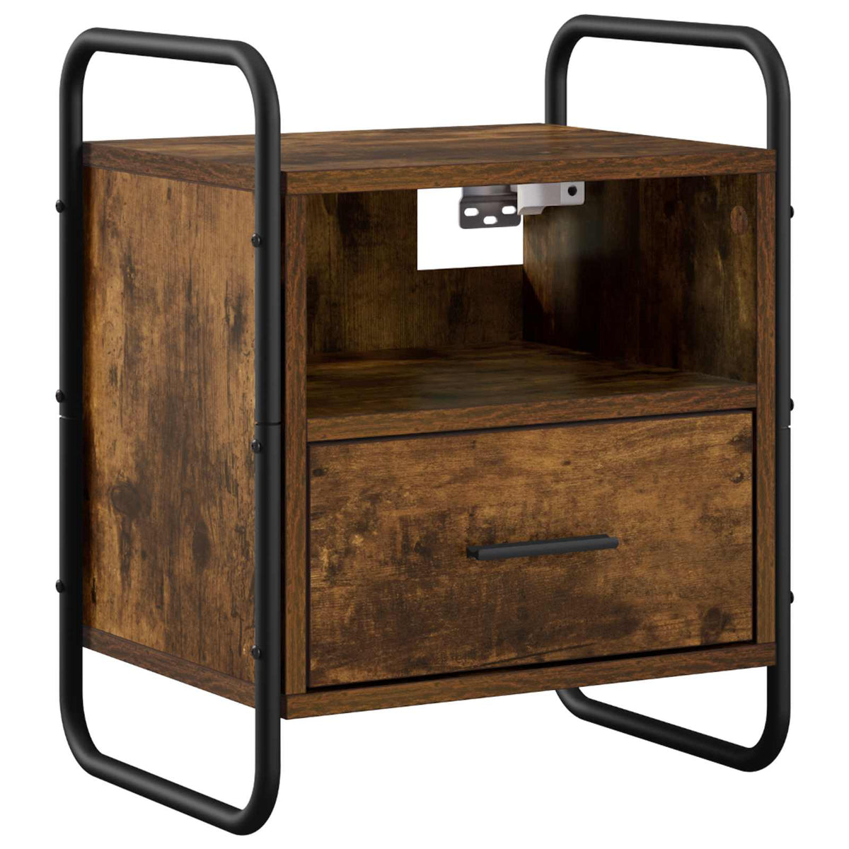 Hanging Bedside Cabinet 2 pcs Smoked Oak 40 x 30 x 50 cm