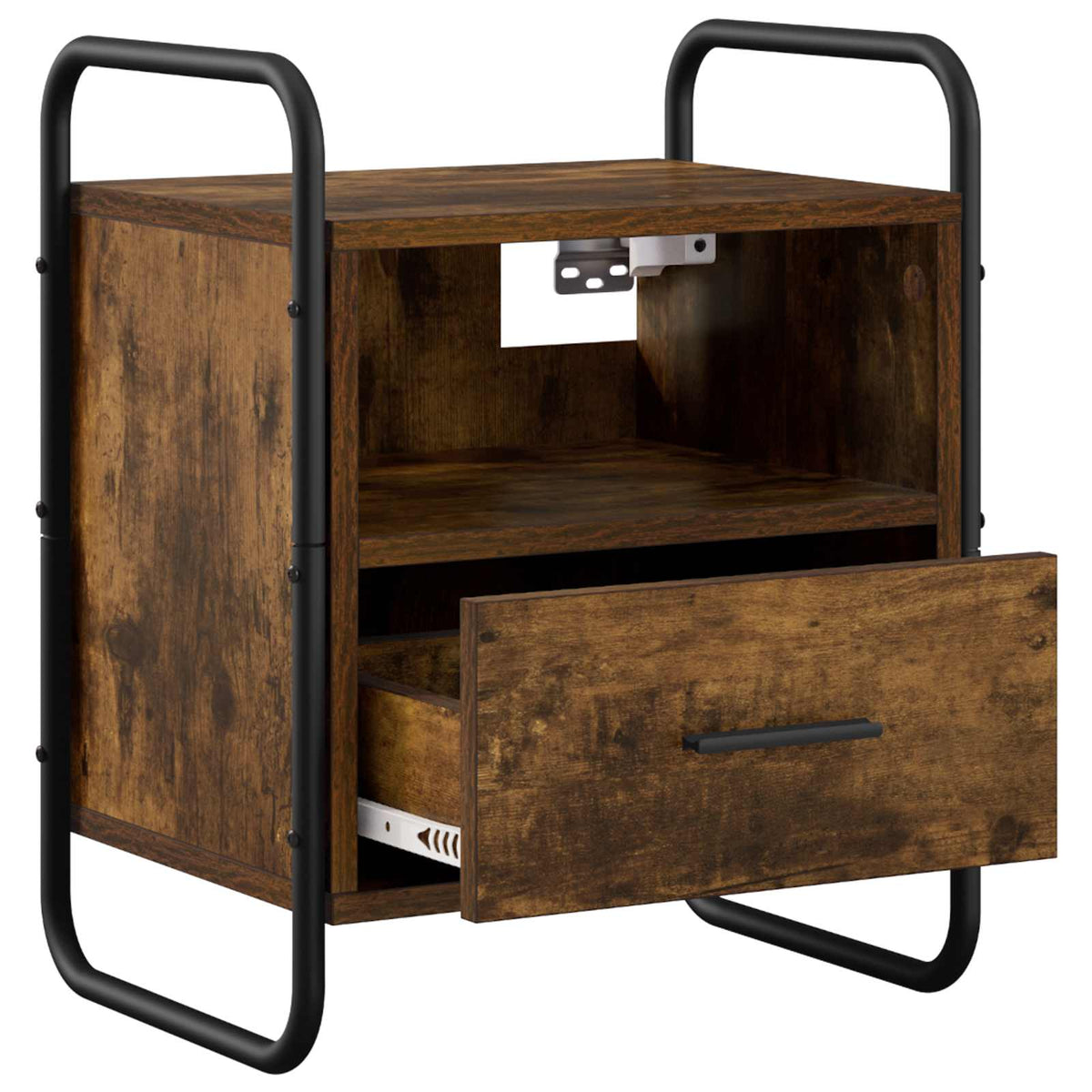 Hanging Bedside Cabinet 2 pcs Smoked Oak 40 x 30 x 50 cm