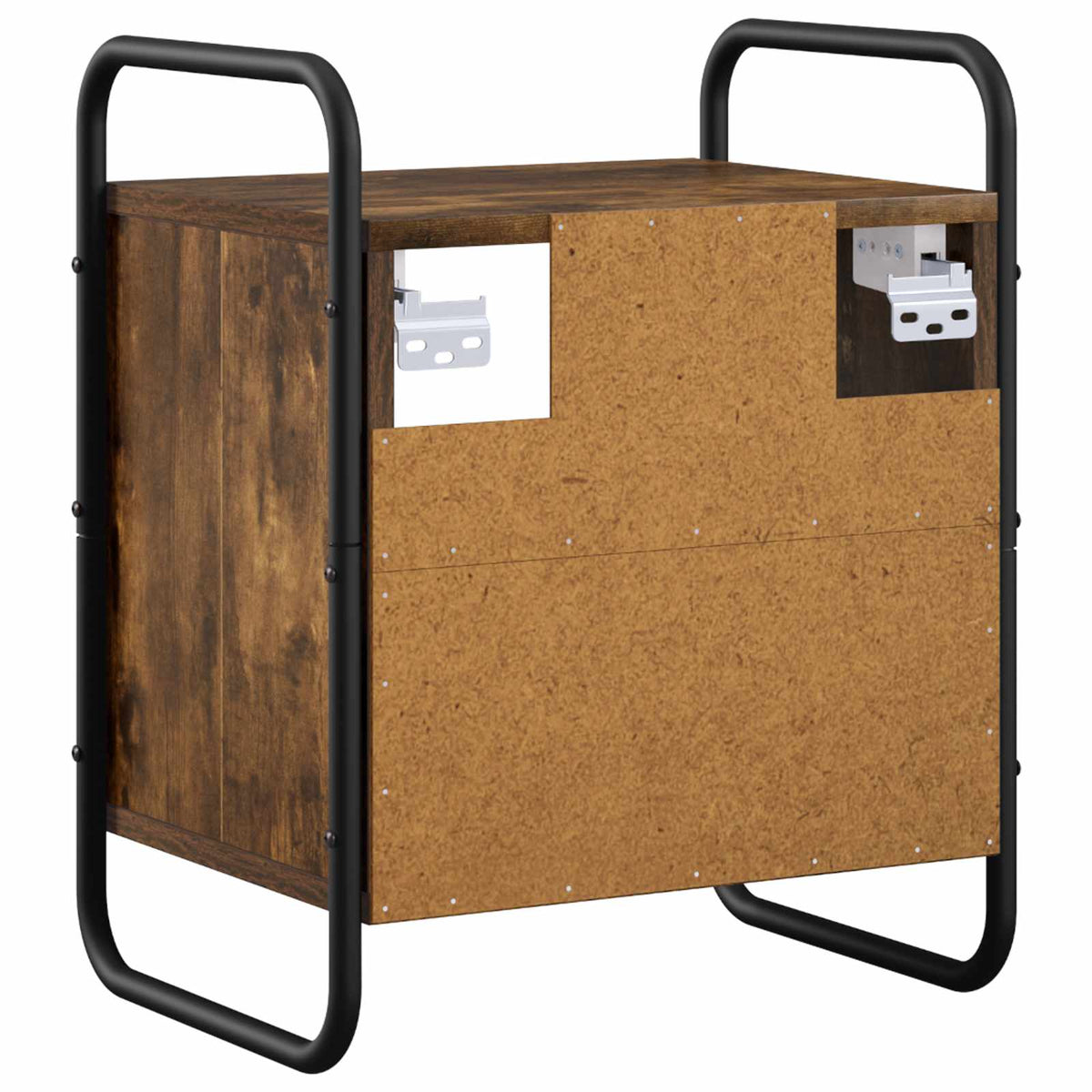 Hanging Bedside Cabinet 2 pcs Smoked Oak 40 x 30 x 50 cm