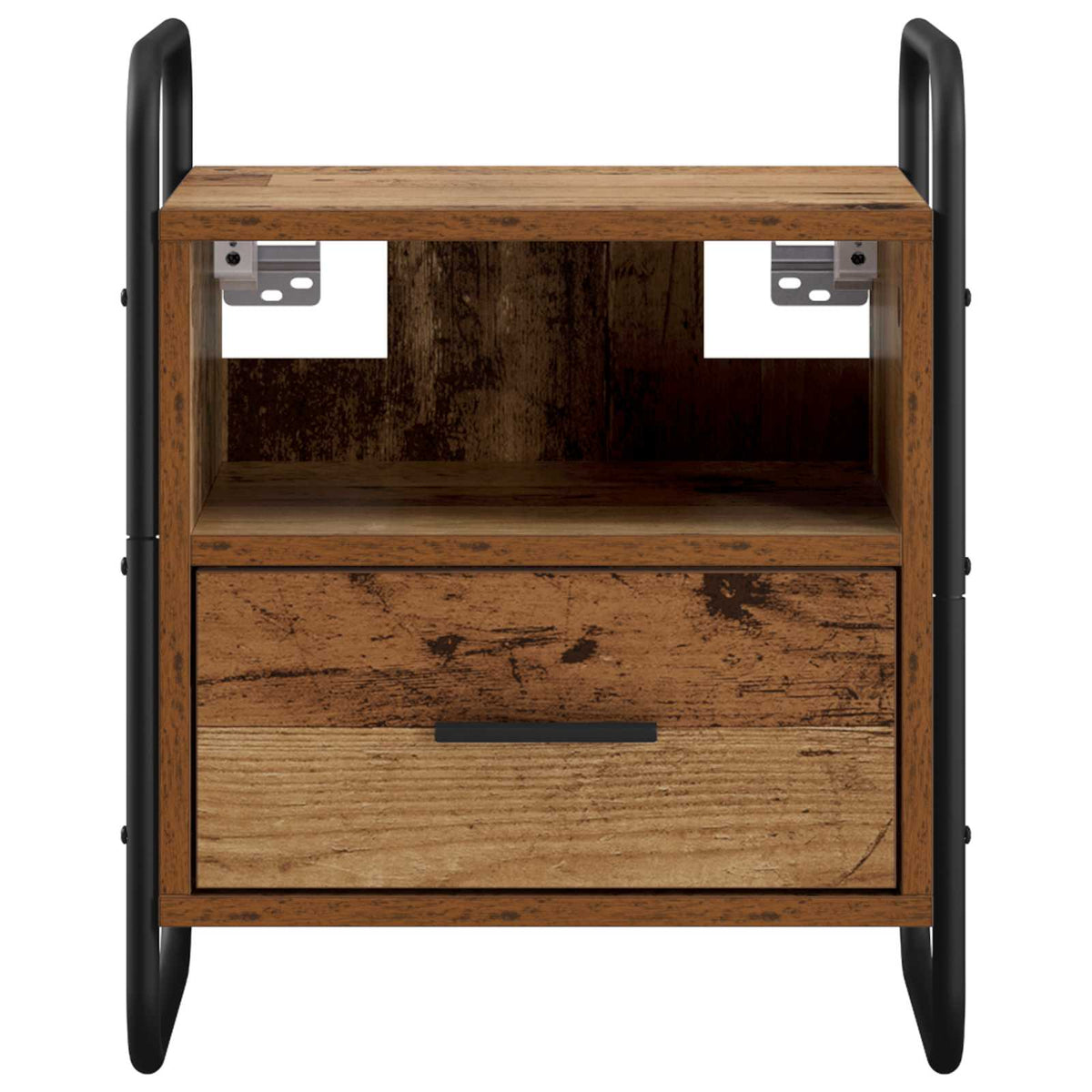 Hanging Bedside Cabinet Old Wood 40 x 30 x 50 cm