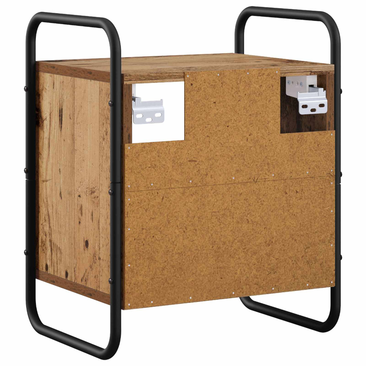 Hanging Bedside Cabinet 2 pcs Old Wood 40 x 30 x 50 cm